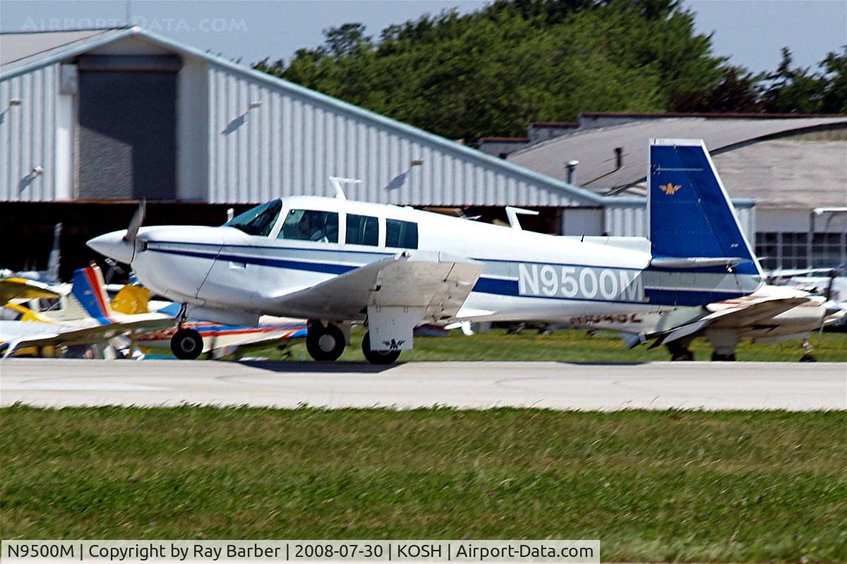 N9500M, 1967 Mooney M20F Executive C/N 670258, Mooney M.20F Executive [670258] Oshkosh-Wittman Regional~N 30/07/2008