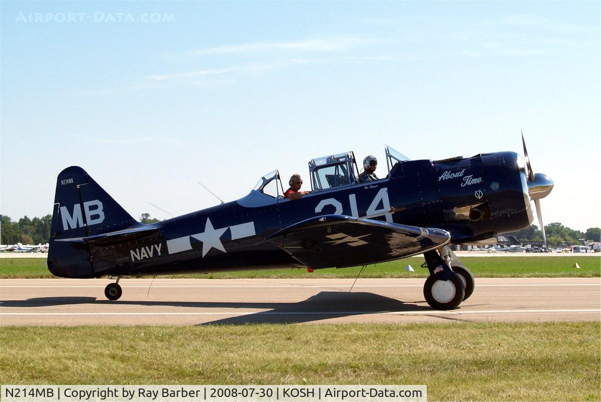 N214MB, North American SNJ-5B Texan C/N 43732, North American SNJ-5 Texan [88-15673] Oshkosh-Wittman Regional~N 30/07/2008