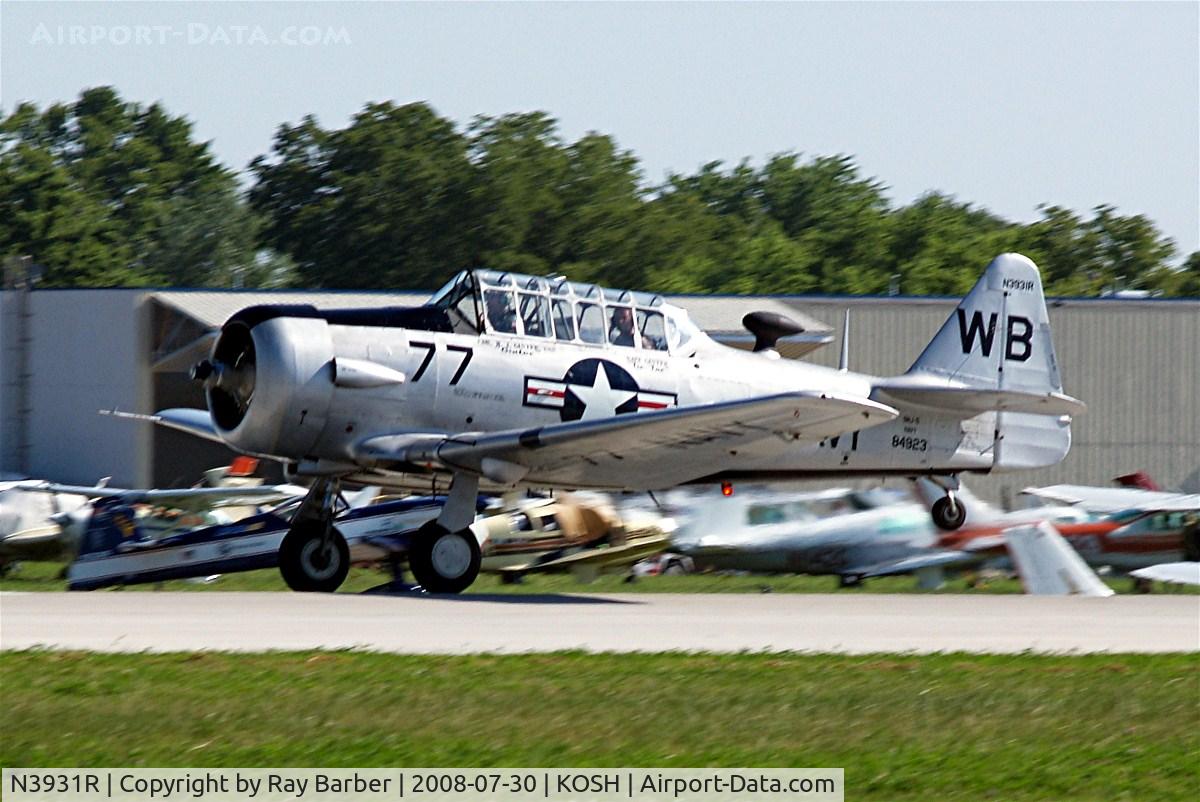 N3931R, North American AT-6B Texan C/N 84-923, North American SNJ-5 Texan [88-16784] Oshkosh-Wittman Regional~N 30/07/2008