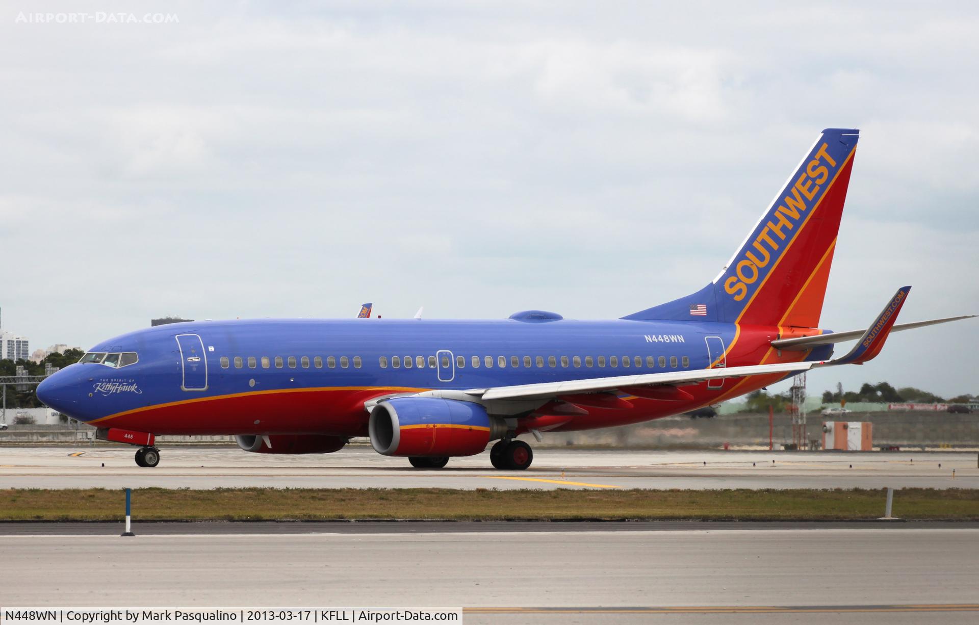 N448WN, 2003 Boeing 737-7H4 C/N 33721, Boeing 737-700