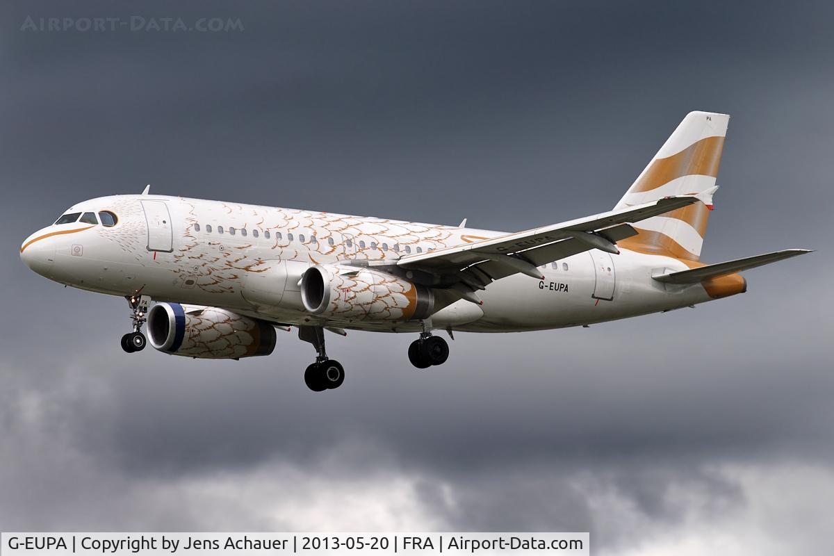 G-EUPA, 1999 Airbus A319-131 C/N 1082, Approaching rwy 25L