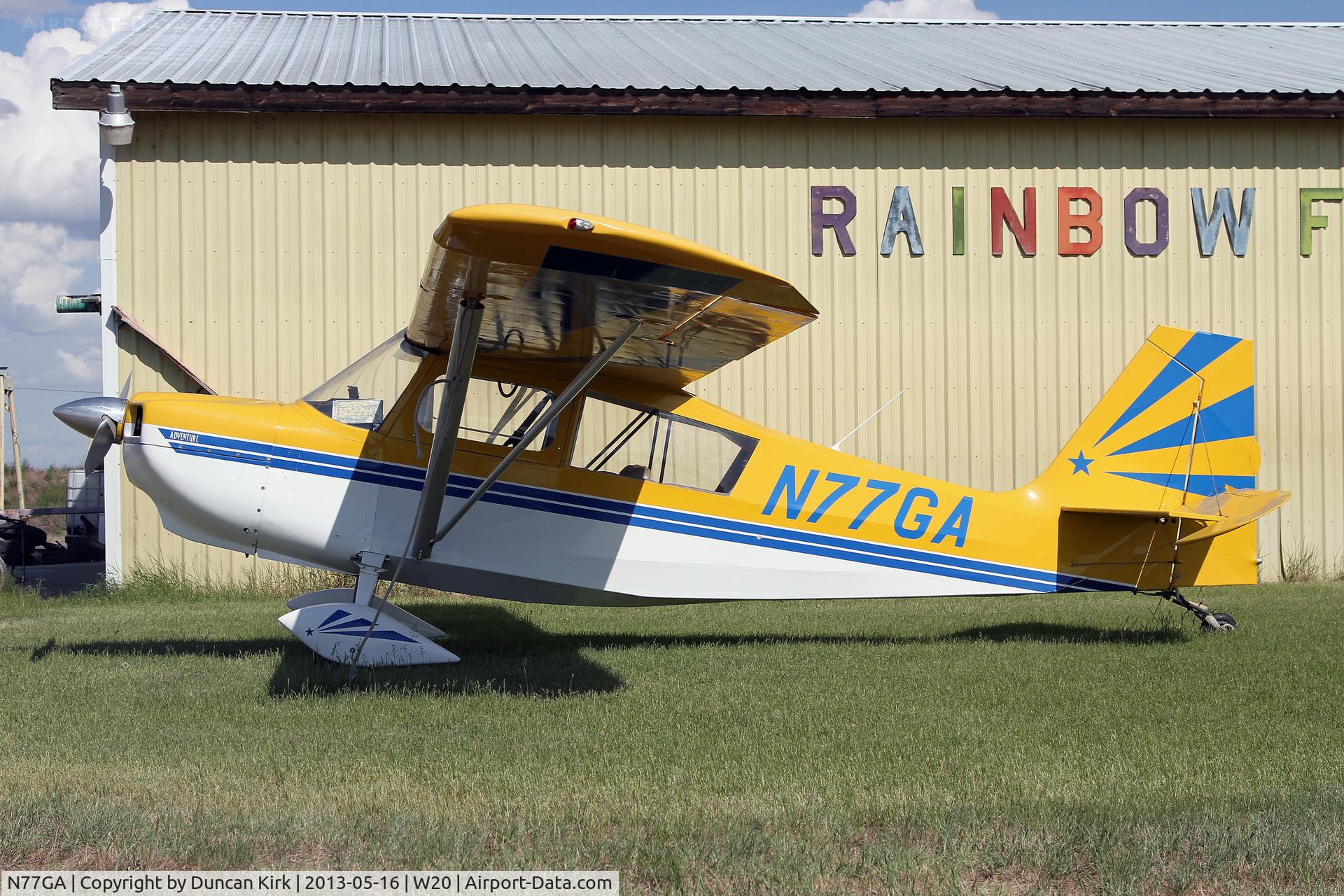N77GA, 2003 American Champion 7GCAA Citabria C/N 471-2003, Parked at Moses Lake, not Grant County airport which is also at Moses Lake