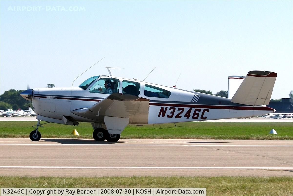 N3246C, 1954 Beech E35 C/N D-3911, Beech E35 Bonanza [D-3911] Oshkosh-Wittman Regional~N 30/07/2008