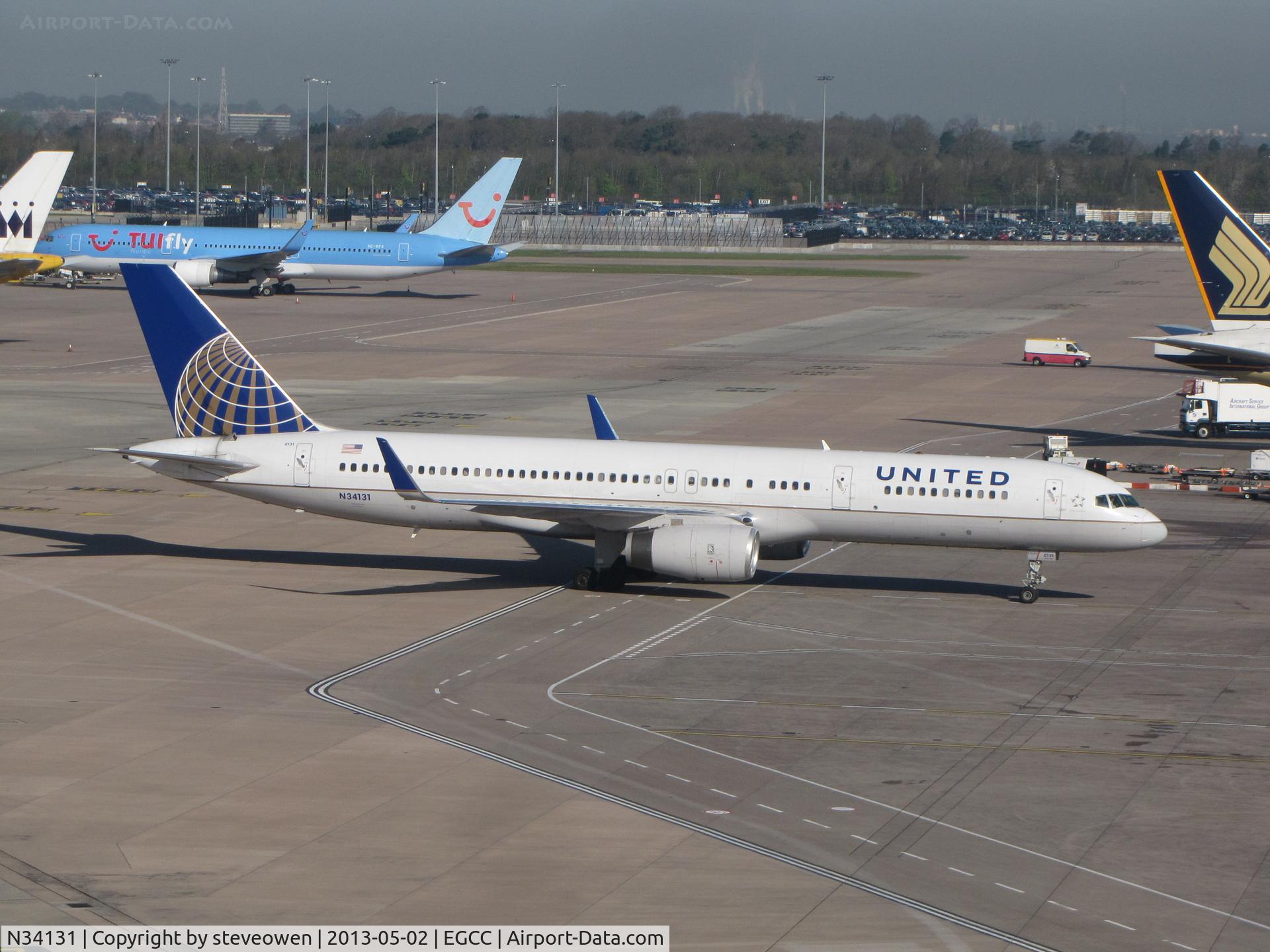 N34131, 1998 Boeing 757-224 C/N 28971, Ex-Continental  in basic United Air Lines title