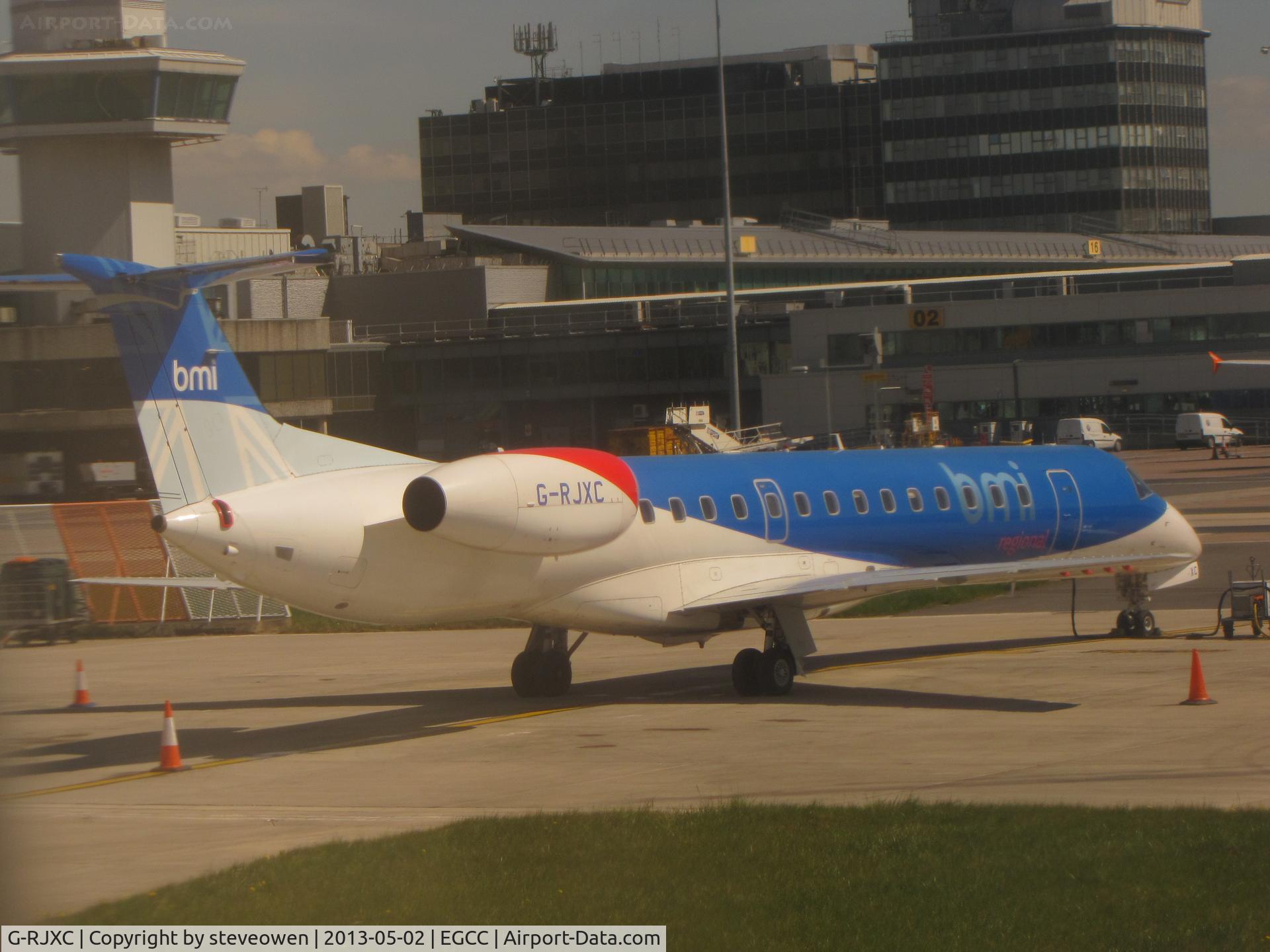 G-RJXC, 1999 Embraer EMB-145EP (ERJ-145EP) C/N 145153, at Manchester Ringway