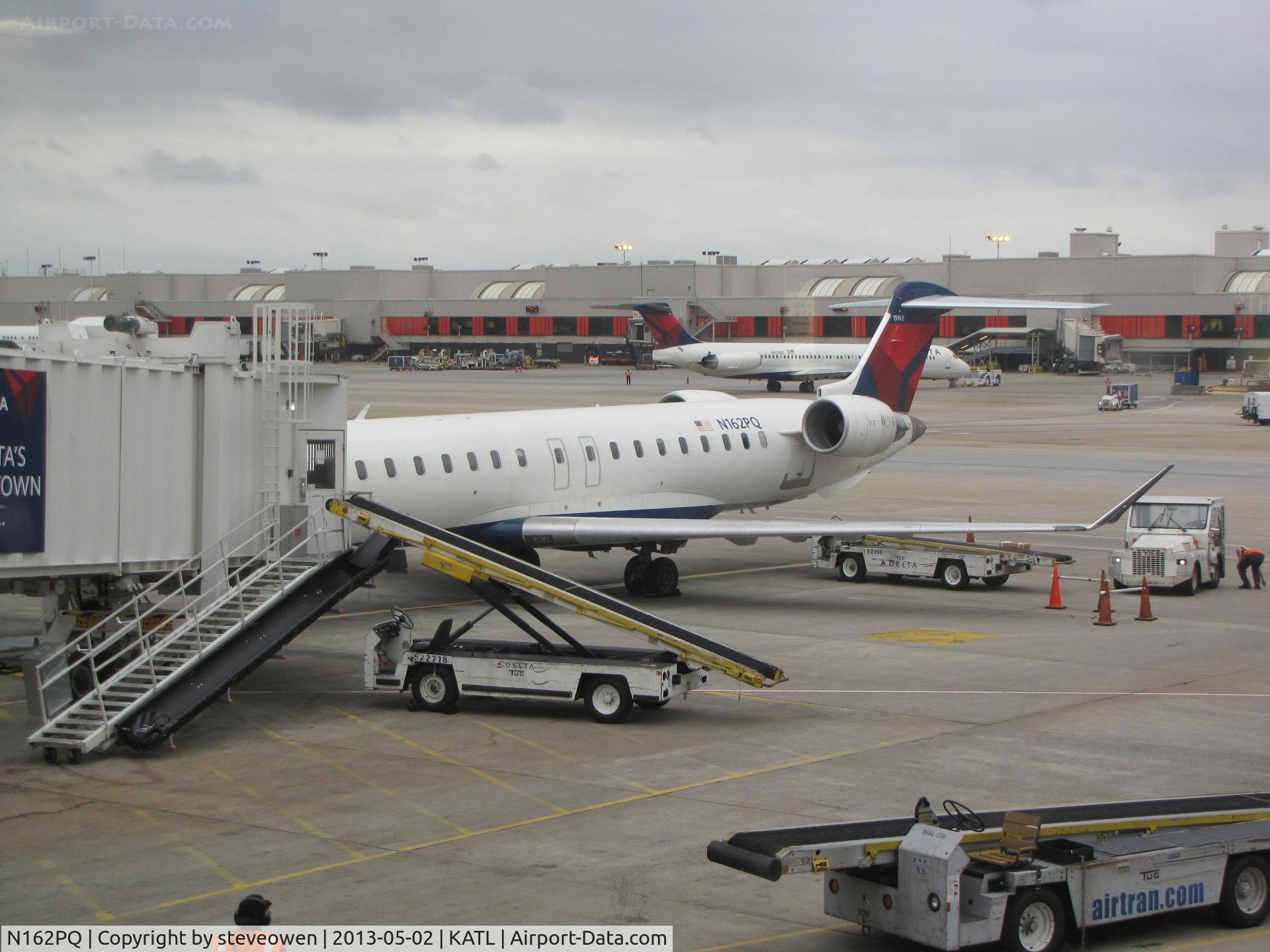 N162PQ, 2008 Bombardier CRJ-900ER (CL-600-2D24) C/N 15162, My ride from ATL to ATW