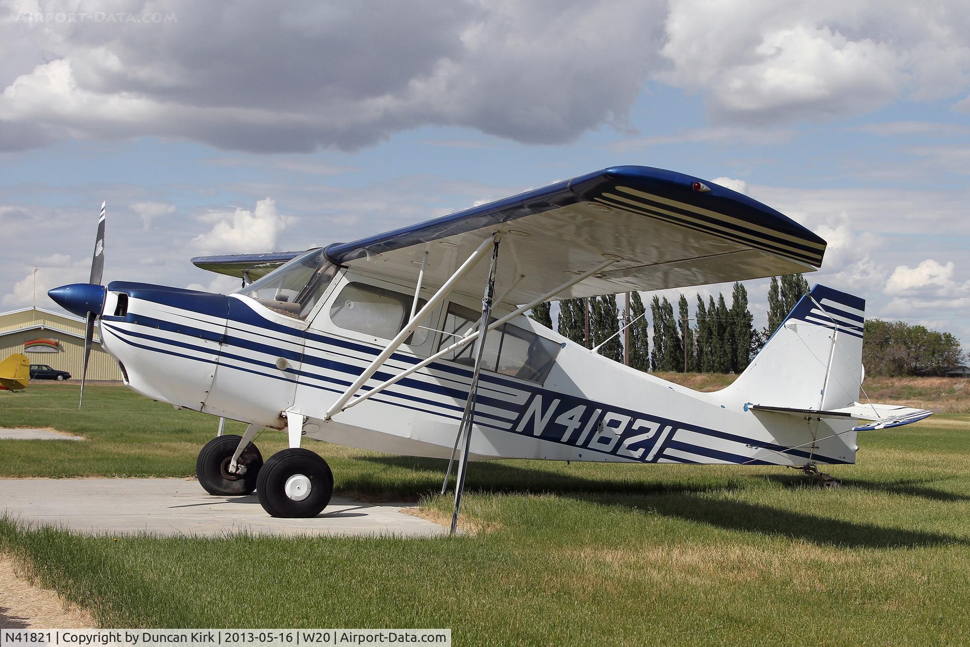 N41821, 1974 Bellanca 7ECA Citabria C/N 1021-74, Moses Lake resident