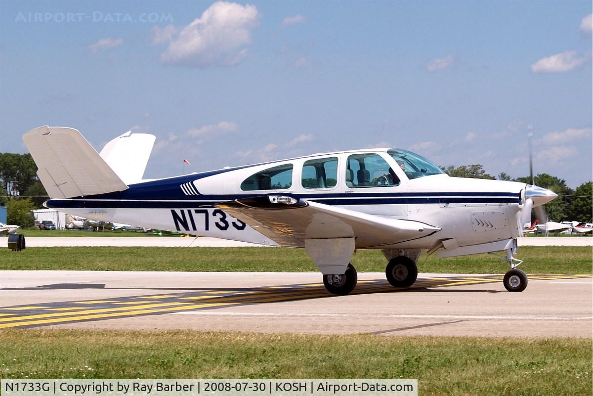 N1733G, 1962 Beech P35 Bonanza C/N D-6949, Beech P35 Bonanza [D-6949] Oshkosh-Wittman Regional~N 30/07/2008