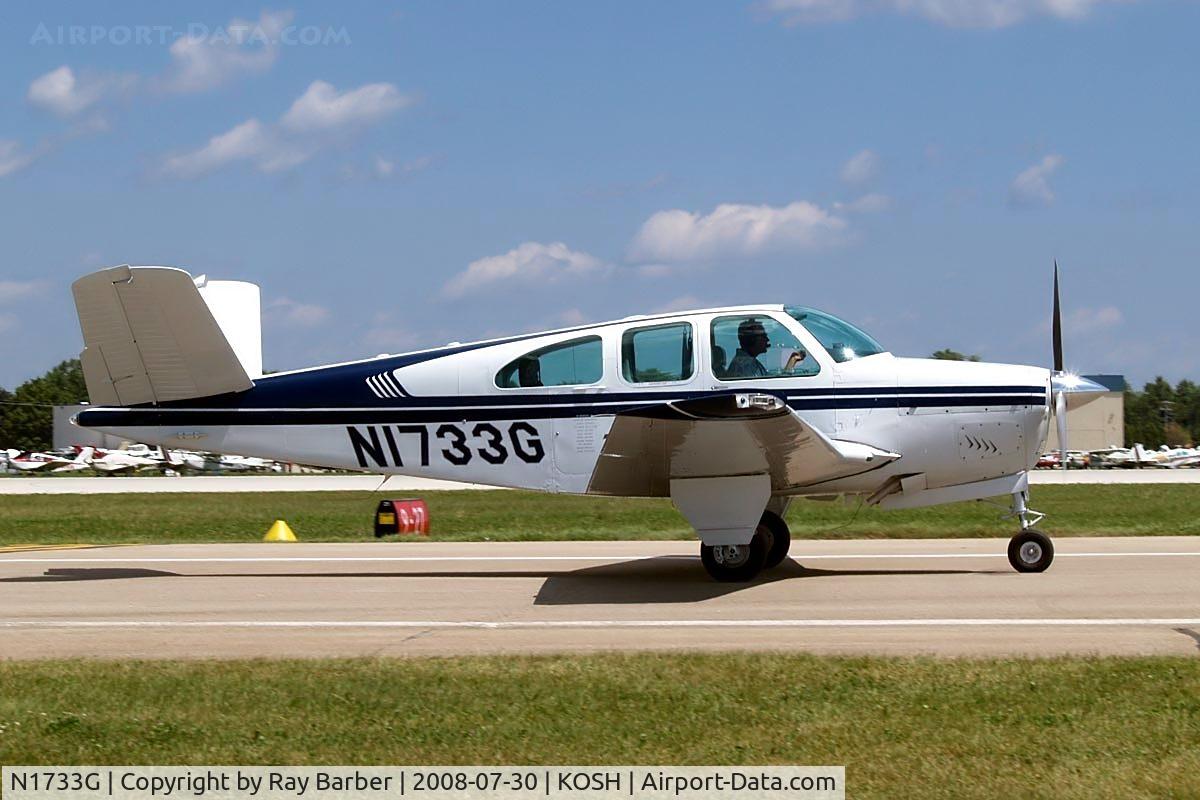 N1733G, 1962 Beech P35 Bonanza C/N D-6949, Beech P35 Bonanza [D-6949] Oshkosh-Wittman Regional~N 30/07/2008