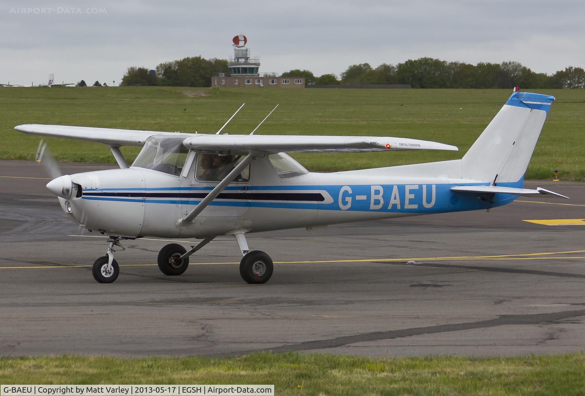 G-BAEU, 1972 Reims F150L C/N 0873, Arriving at SaxonAir...