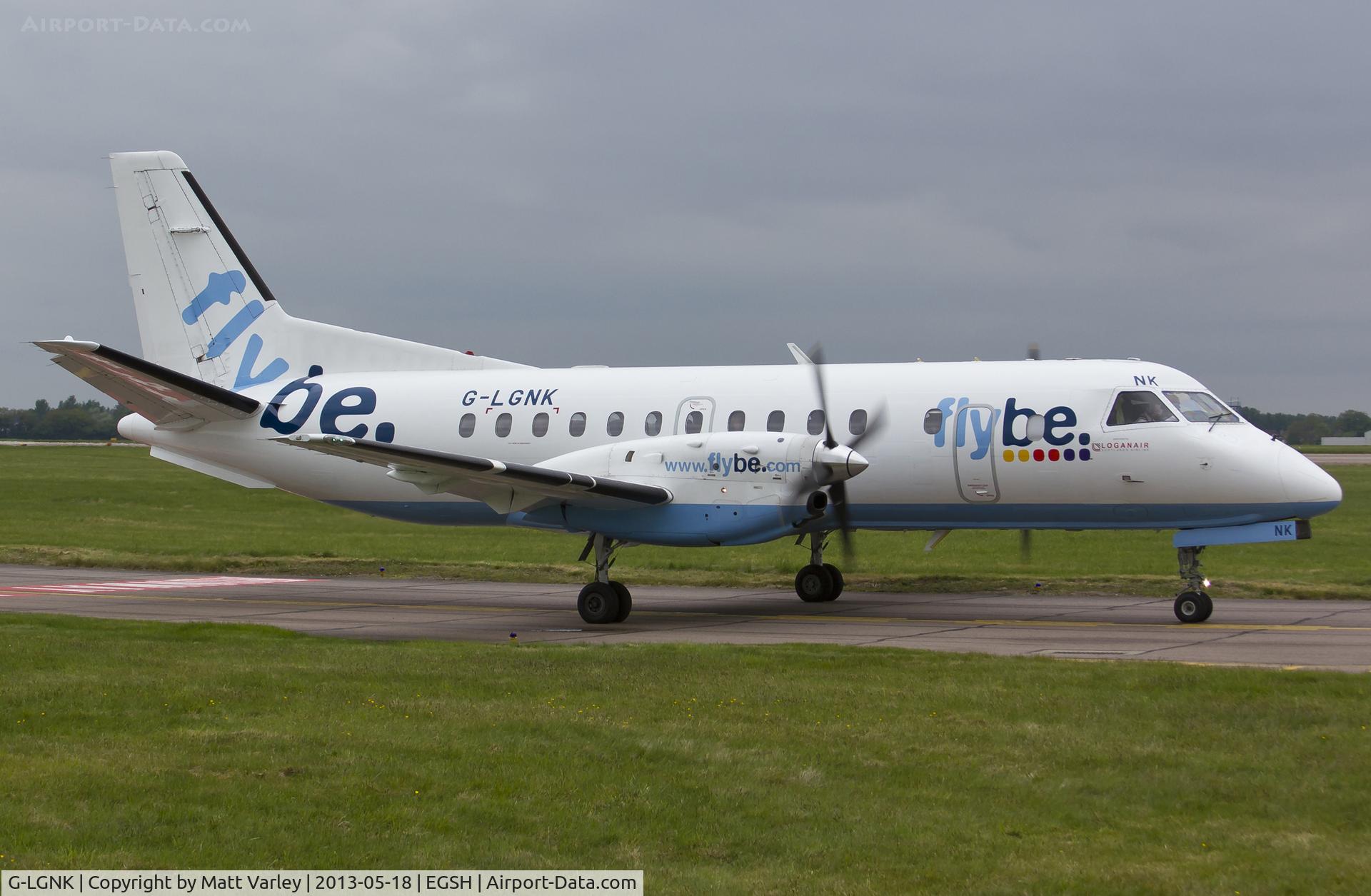 G-LGNK, 1990 Saab 340B C/N 340B-185, About to depart NWI...