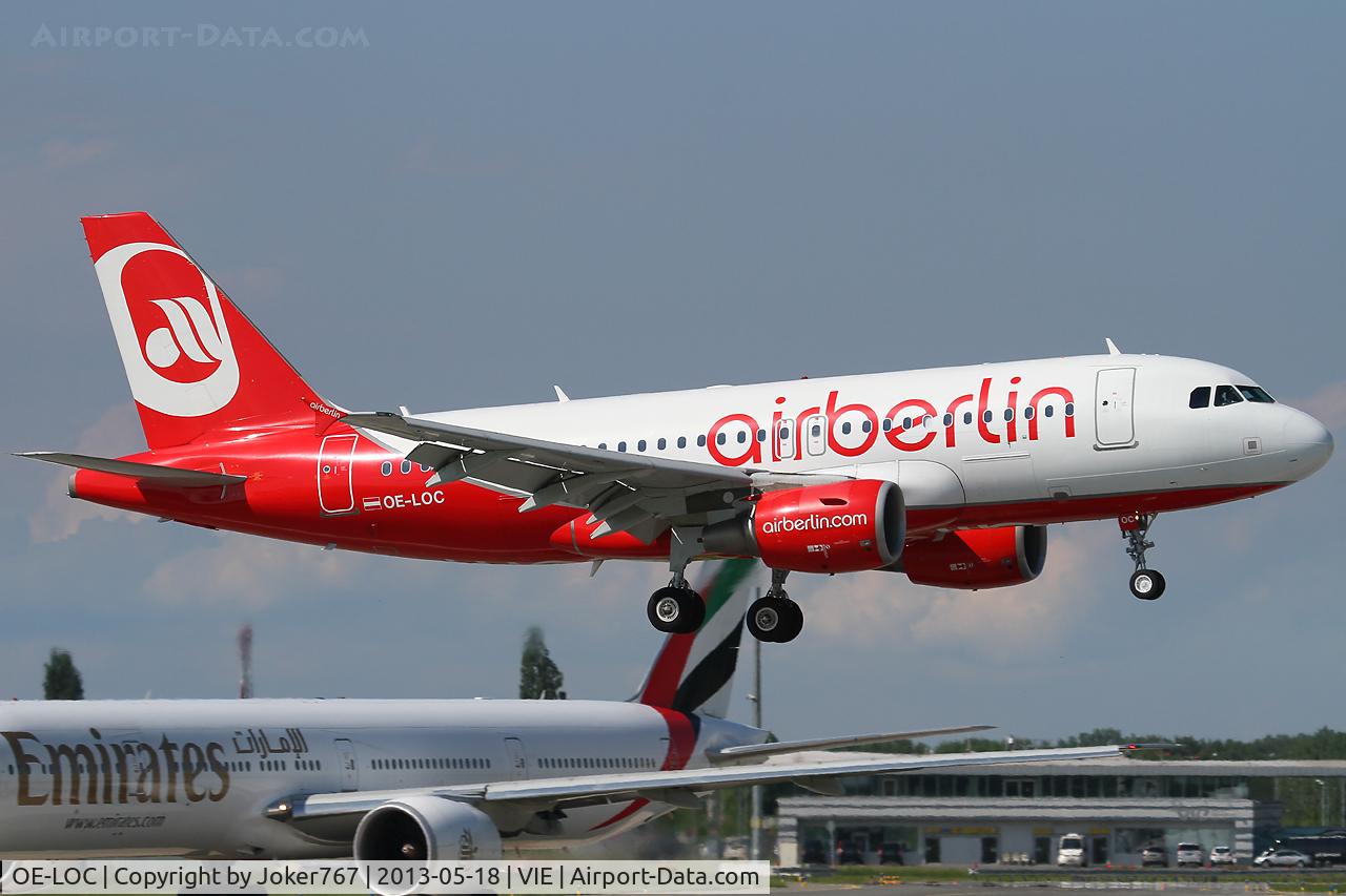 OE-LOC, 2008 Airbus A319-112 C/N 3728, Air Berlin (NIKI)