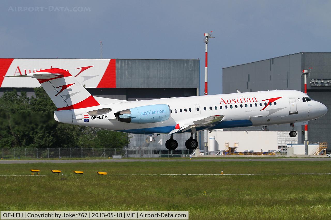 OE-LFH, 1995 Fokker 70 (F-28-0070) C/N 11554, Austrian Airlines