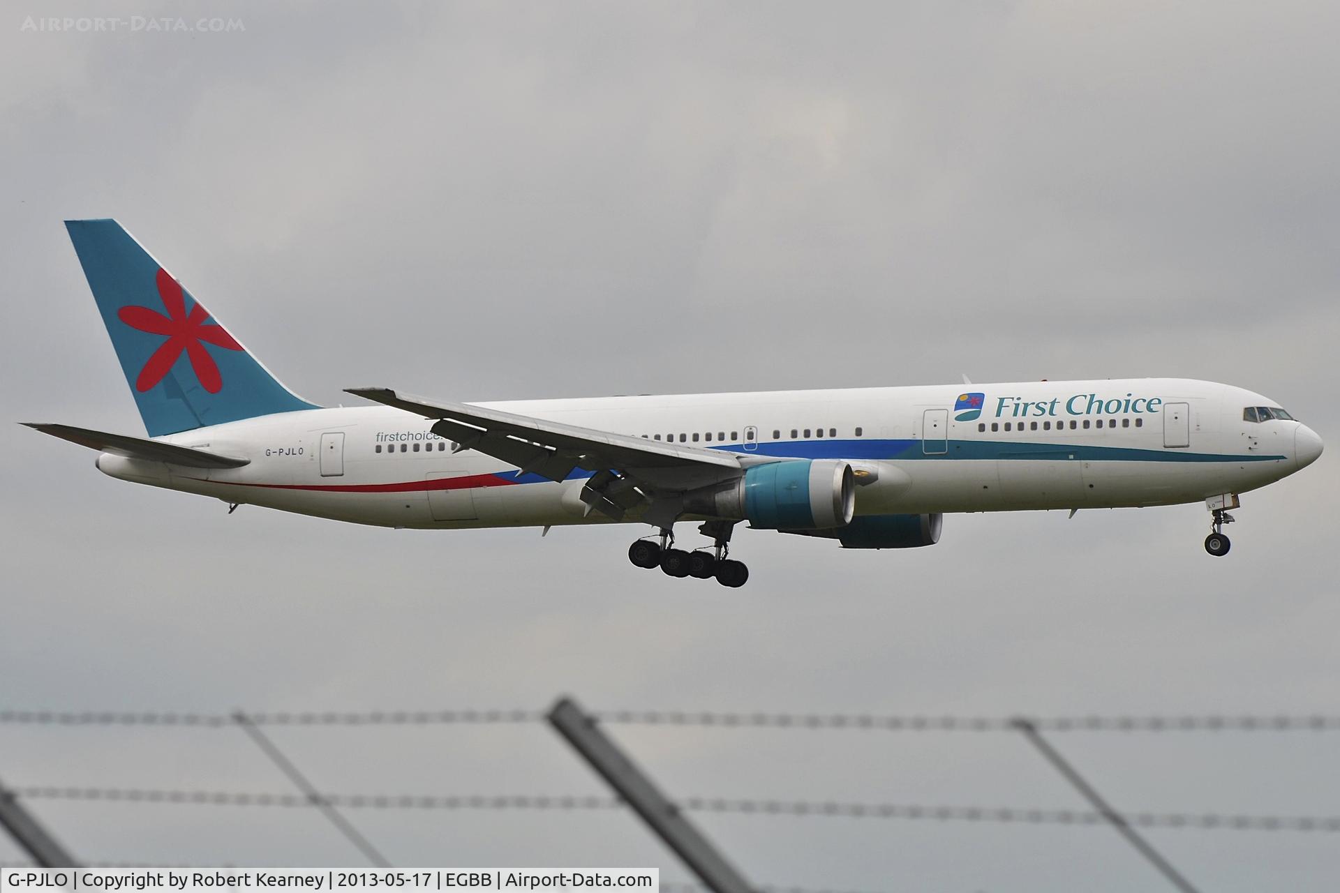 G-PJLO, 1992 Boeing 767-35E/ER C/N 26064, On short finals for r/w 33