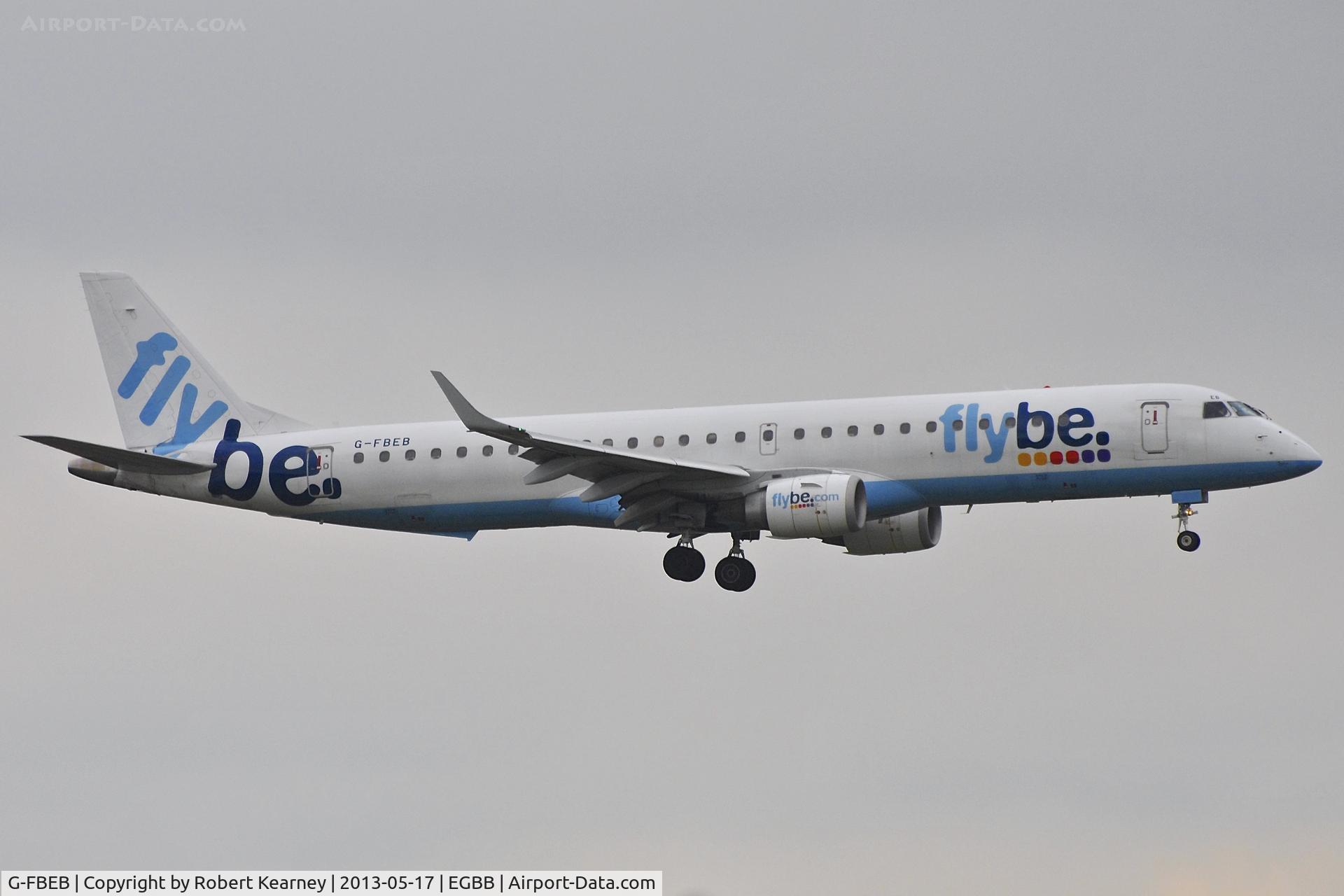 G-FBEB, 2006 Embraer 195LR (ERJ-190-200LR) C/N 19000057, On short finals for r/w 33