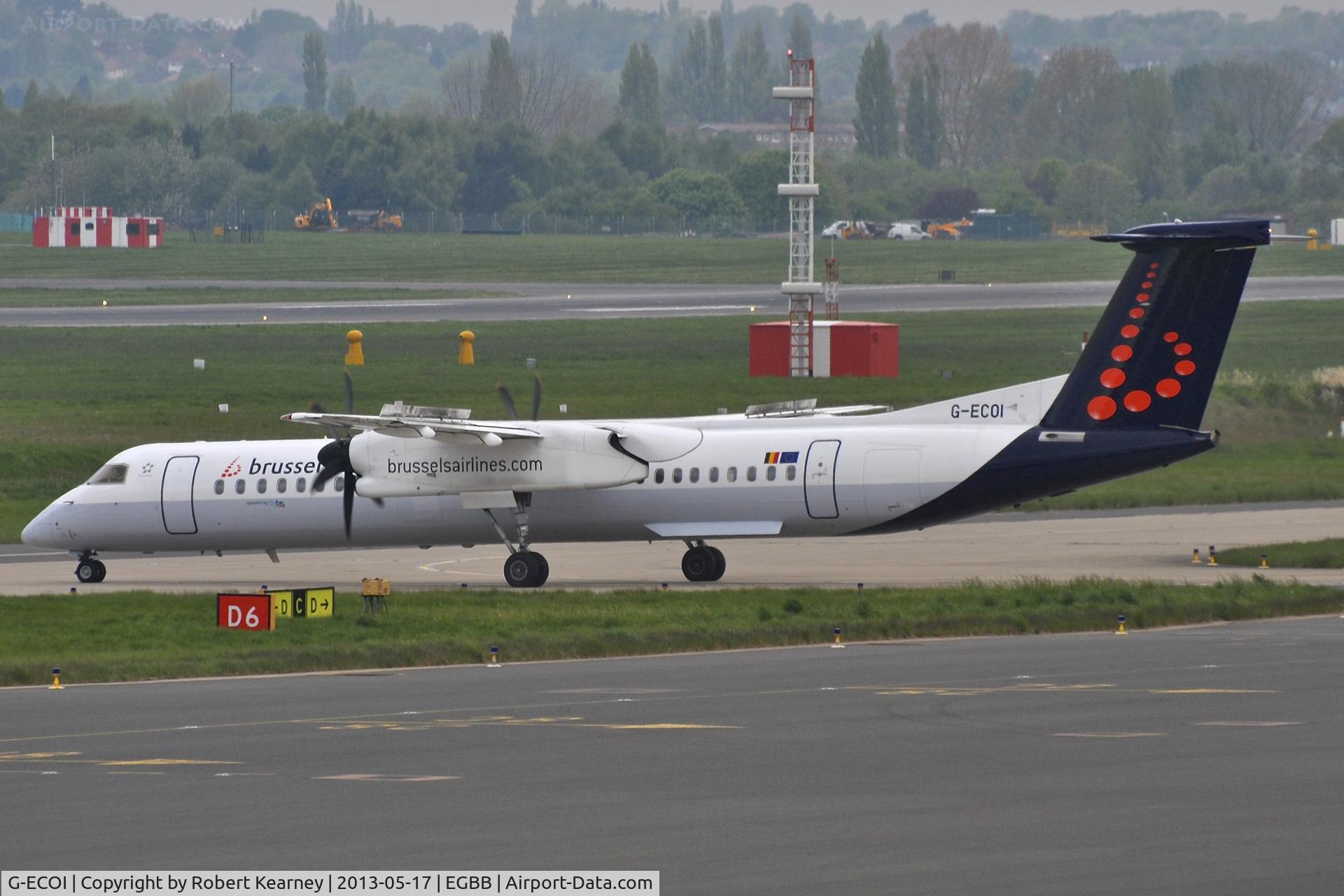 G-ECOI, 2008 De Havilland Canada DHC-8-402Q Dash 8 C/N 4224, Taxiing out for departure