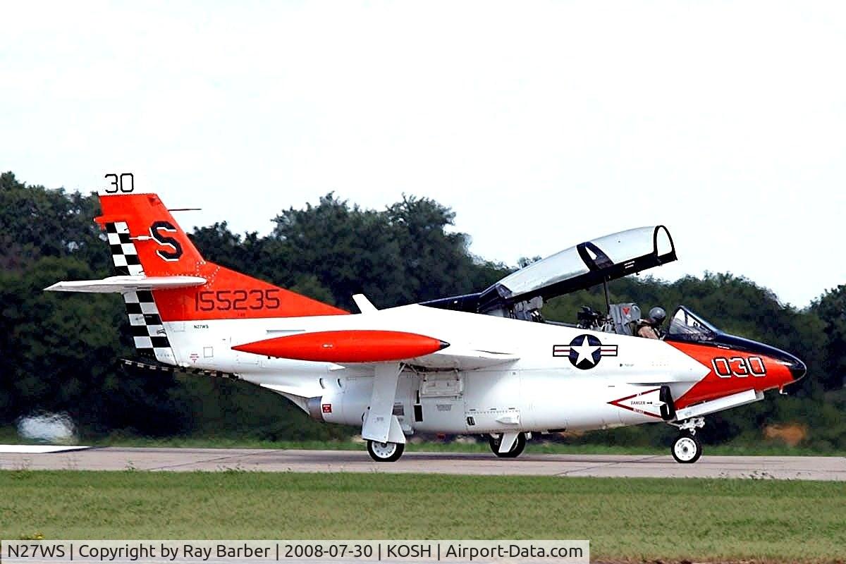 N27WS, North American T-2B Buckeye C/N 310-30, North American T-2B Buckeye [310-30] Oshkosh-Wittman Regional~N 30/07/2008