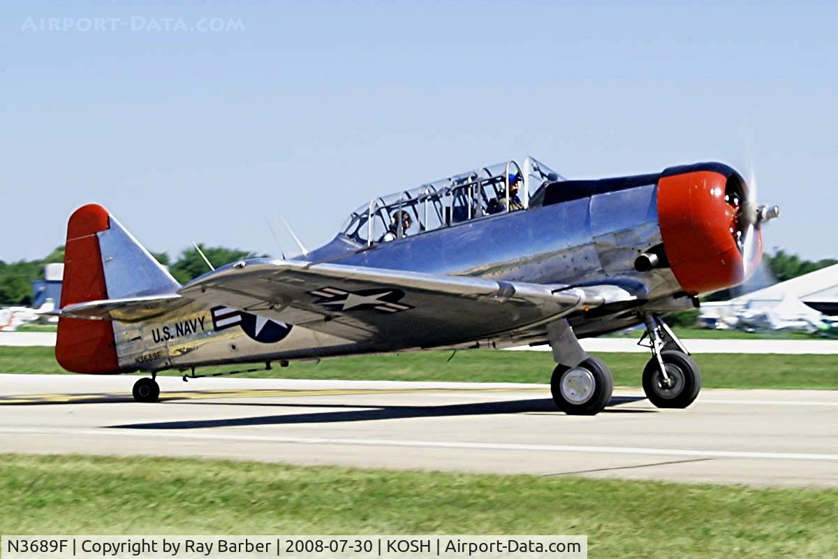 N3689F, 1958 North American AT-6D C/N 58-17082, North American SNJ-5 Texan [88-17082] Oshkosh-Wittman Regional~N 30/07/2008