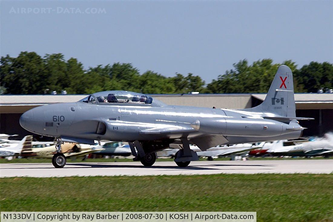 N133DV, 1959 Canadair CT-133 Silver Star 3 C/N T33-610, Lockheed CT-133AUP Silver Star Mk.3 [T33-610] Oshkosh-Wittman Regional~N 30/07/2008