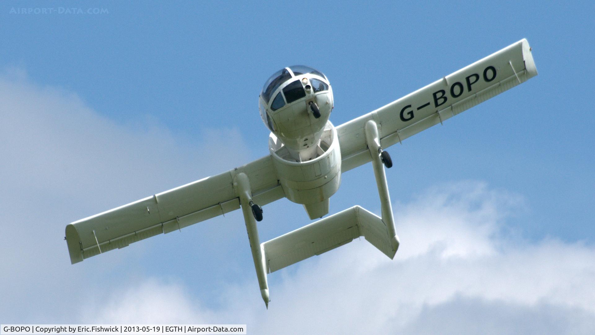 G-BOPO, 1993 Edgley EA7 Optica C/N EA7-021, 44. G-BOPO at Shuttleworth Flying Day and LAA Party in the Park, May 2013.