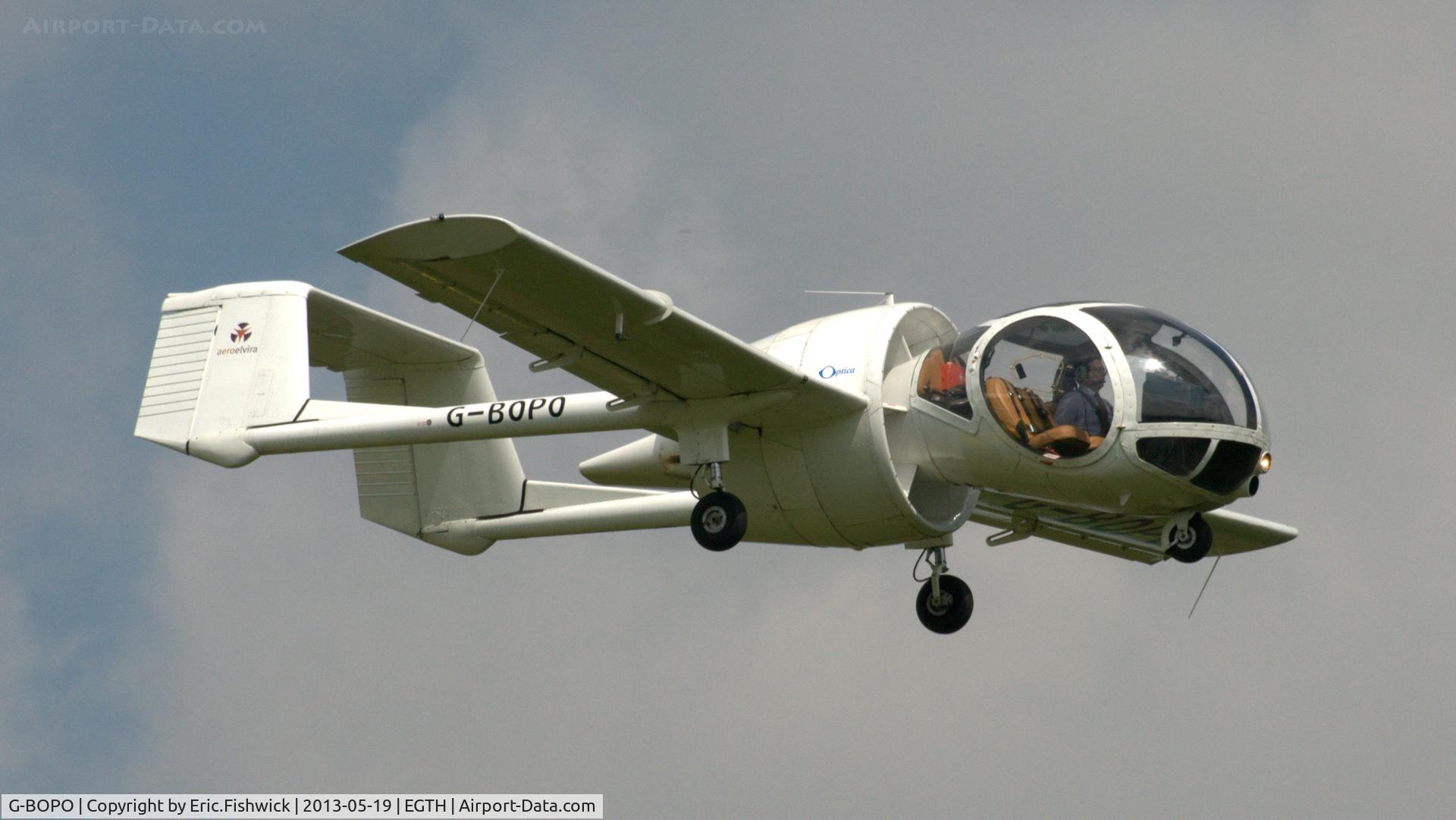 G-BOPO, 1993 Edgley EA7 Optica C/N EA7-021, 43. G-BOPO at Shuttleworth Flying Day and LAA Party in the Park, May 2013.