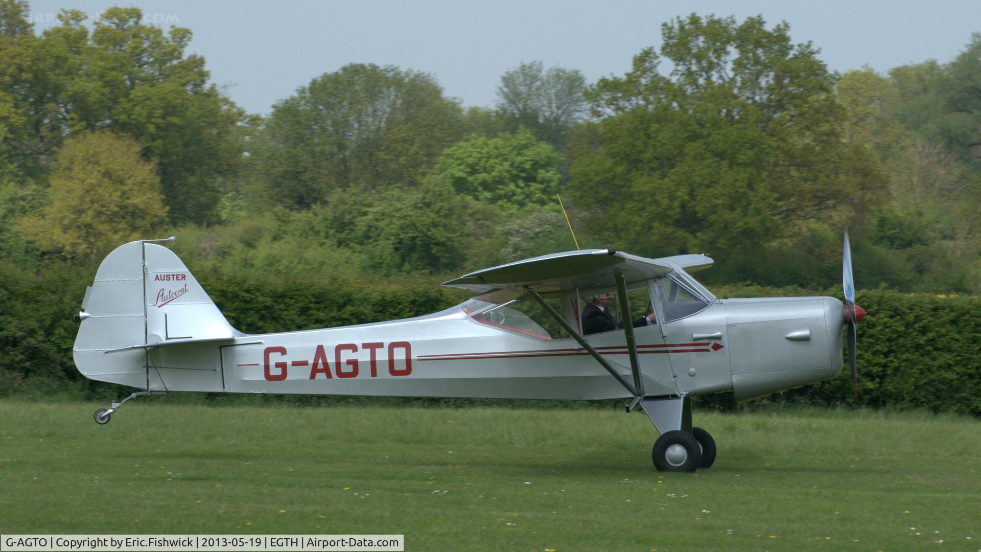 G-AGTO, 1945 Auster J-1 Autocrat C/N 1822, 2. G-AGTO at Shuttleworth Flying Day and LAA Party in the Park, May 2013.