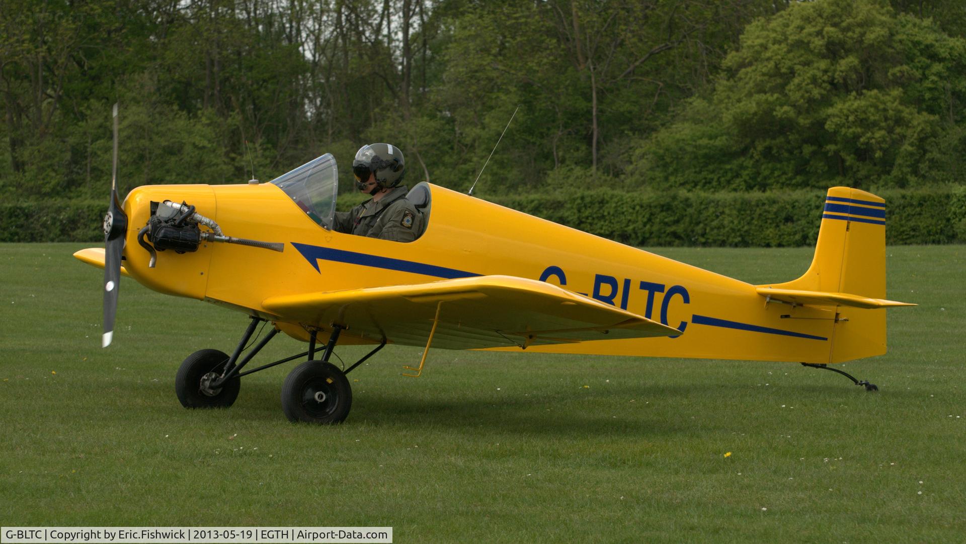 G-BLTC, 1991 Druine D.31A Turbulent C/N PFA 048-10964, 1. G-BLTC at Shuttleworth Flying Day and LAA Party in the Park, May 2013.