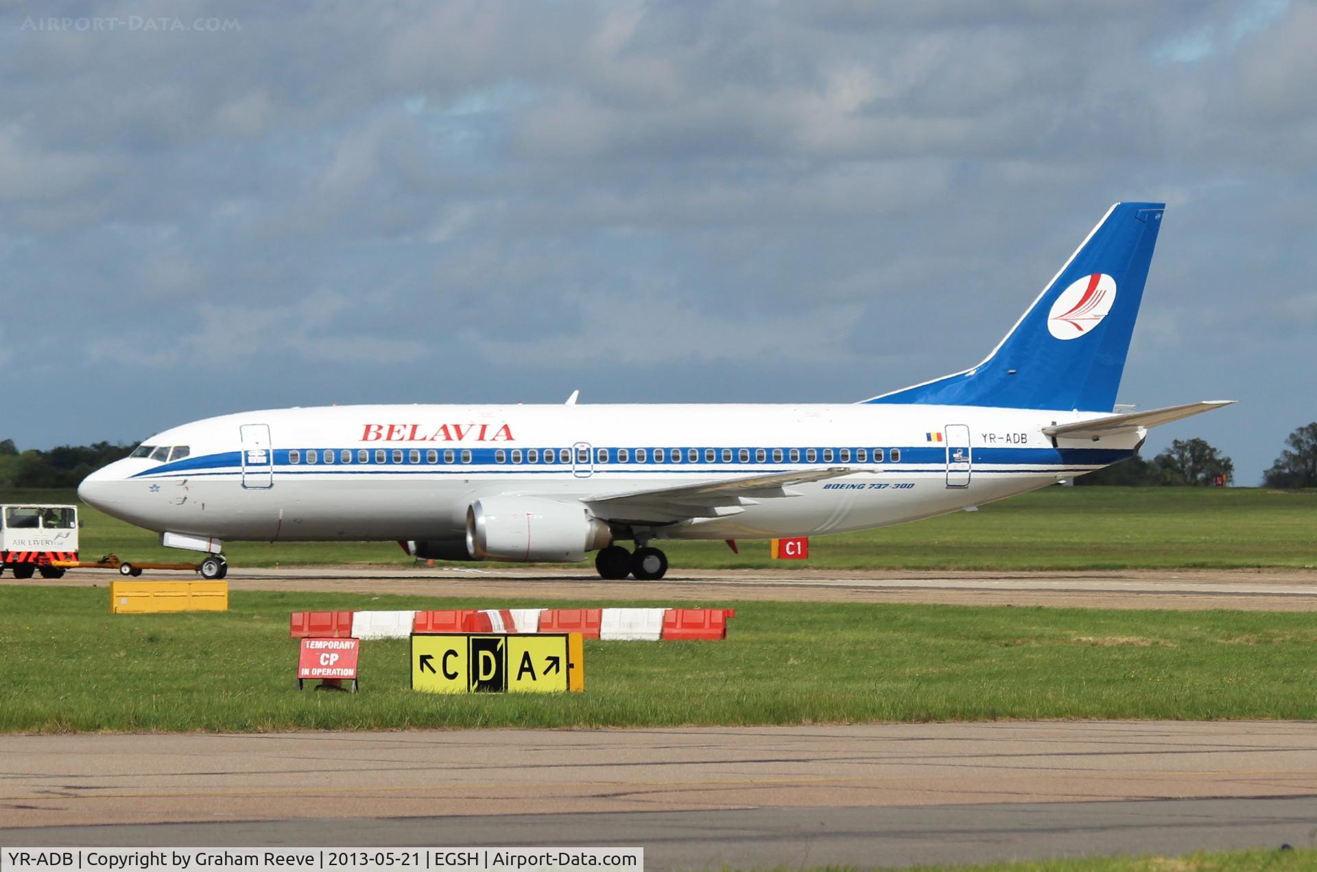 YR-ADB, 1997 Boeing 737-31S C/N 29058, In new colours.