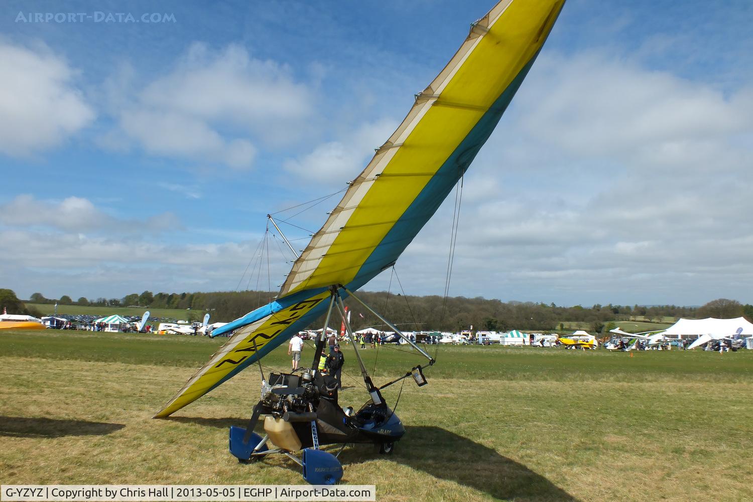 G-YZYZ, 2003 Mainair Blade 912 C/N 1357-0803-7-W1152, at the LAA Microlight Trade Fair, Popham