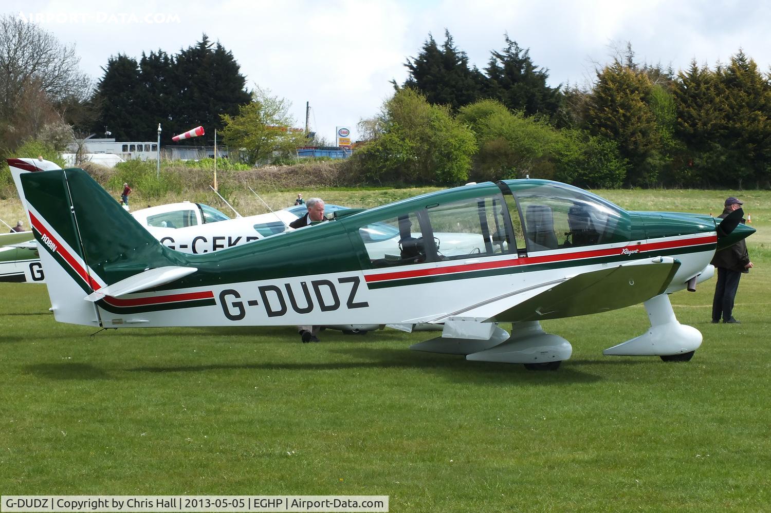 G-DUDZ, 1997 Robin DR-400-180 Regent Regent C/N 2367, at the LAA Microlight Trade Fair, Popham