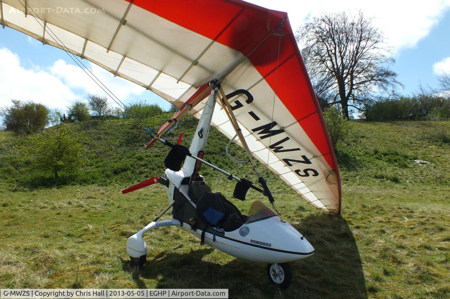 G-MWZS, 1992 Solar Wings Pegasus Quasar IITC C/N SW-WQT-0501, at the LAA Microlight Trade Fair, Popham