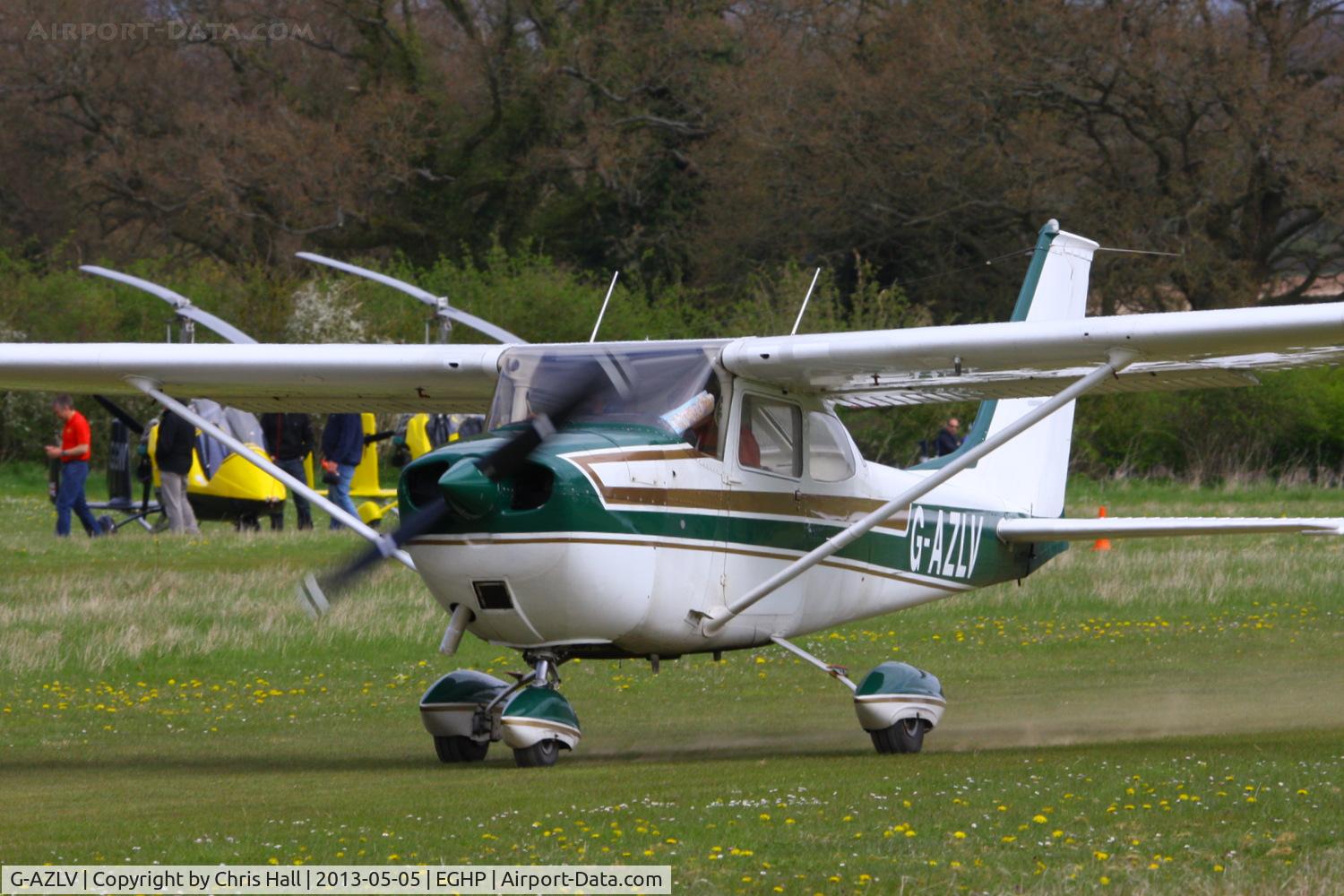 G-AZLV, 1969 Cessna 172K Skyhawk C/N 17257908, at the LAA Microlight Trade Fair, Popham