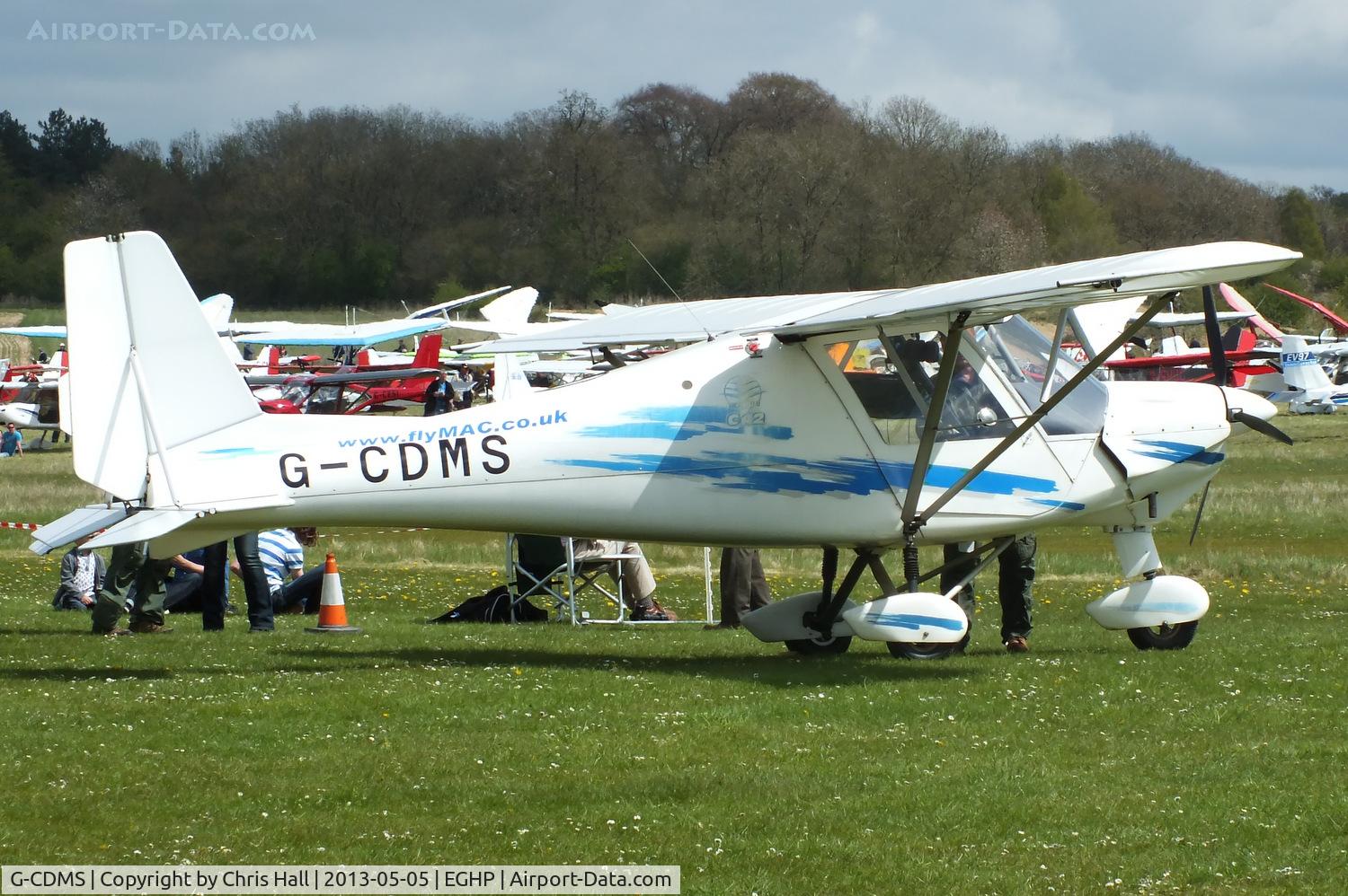 G-CDMS, 2005 Comco Ikarus C42 FB80 C/N 0506-6689, at the LAA Microlight Trade Fair, Popham