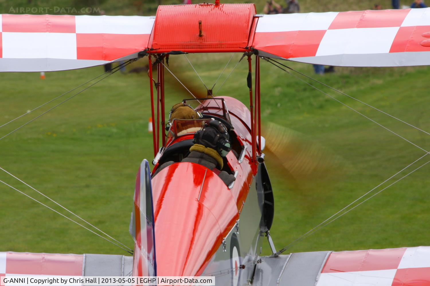G-ANNI, 1941 De Havilland DH-82A Tiger Moth II C/N 85162, at the LAA Microlight Trade Fair, Popham
