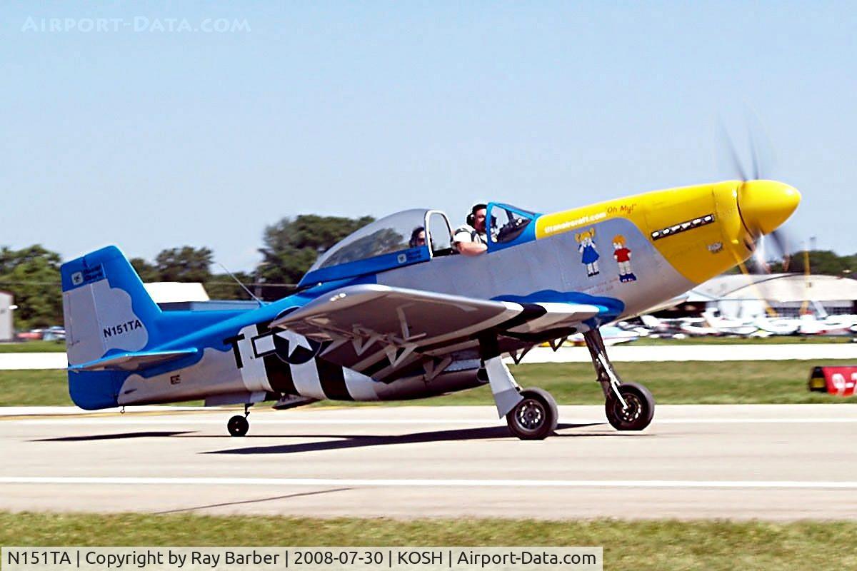 N151TA, Titan T-51 Mustang C/N M04SV6SOHK0027, Titan T-51 Mustang  [M04SV6SOHK0027] Oshkosh-Wittman Regional~N 30/07/2008