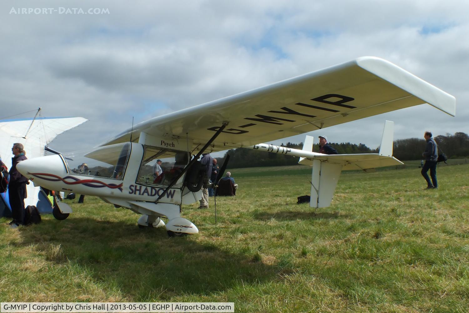 G-MYIP, 1993 CFM Shadow Series DD C/N K198, at the LAA Microlight Trade Fair, Popham