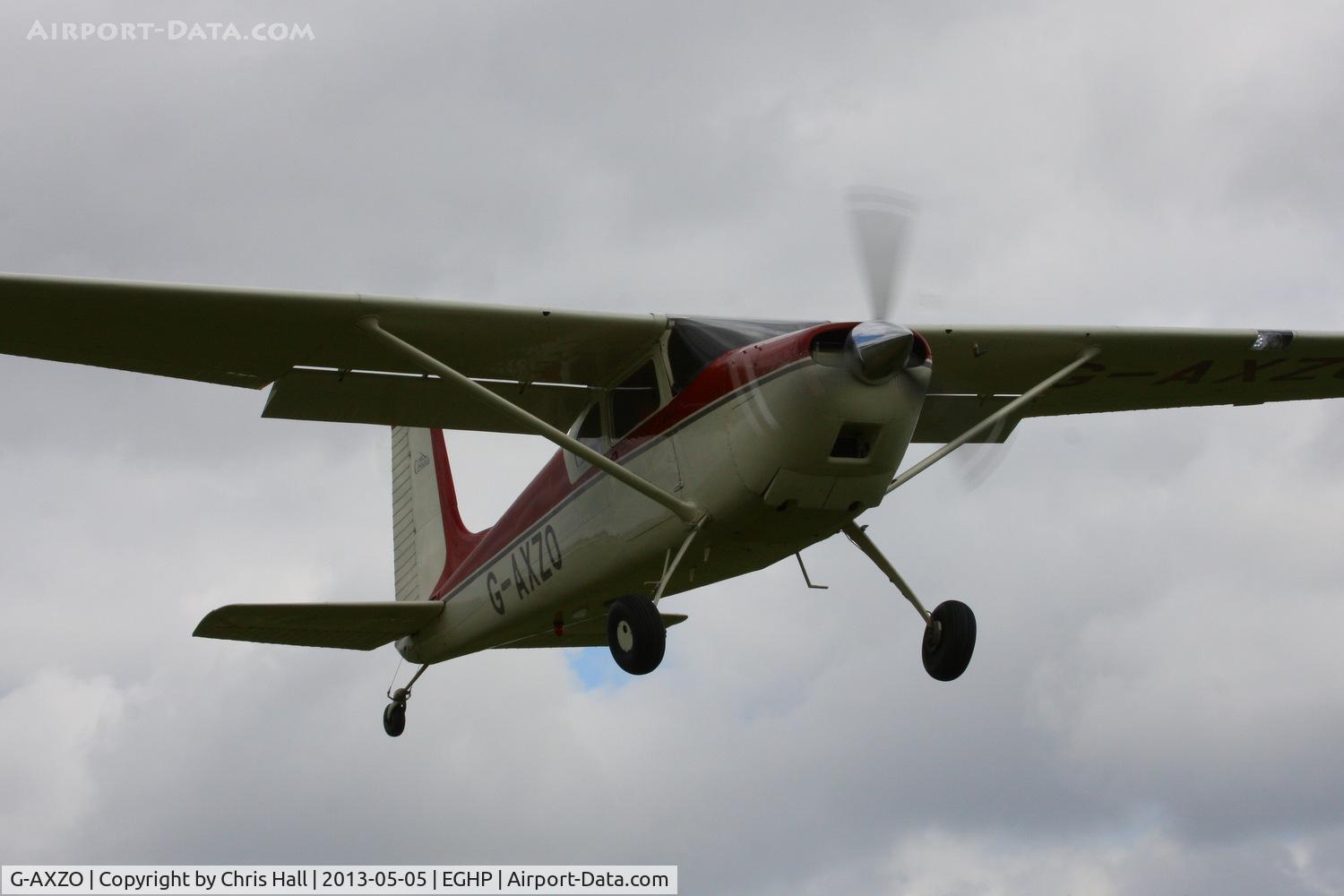 G-AXZO, 1954 Cessna 180 C/N 31137, at the LAA Microlight Trade Fair, Popham
