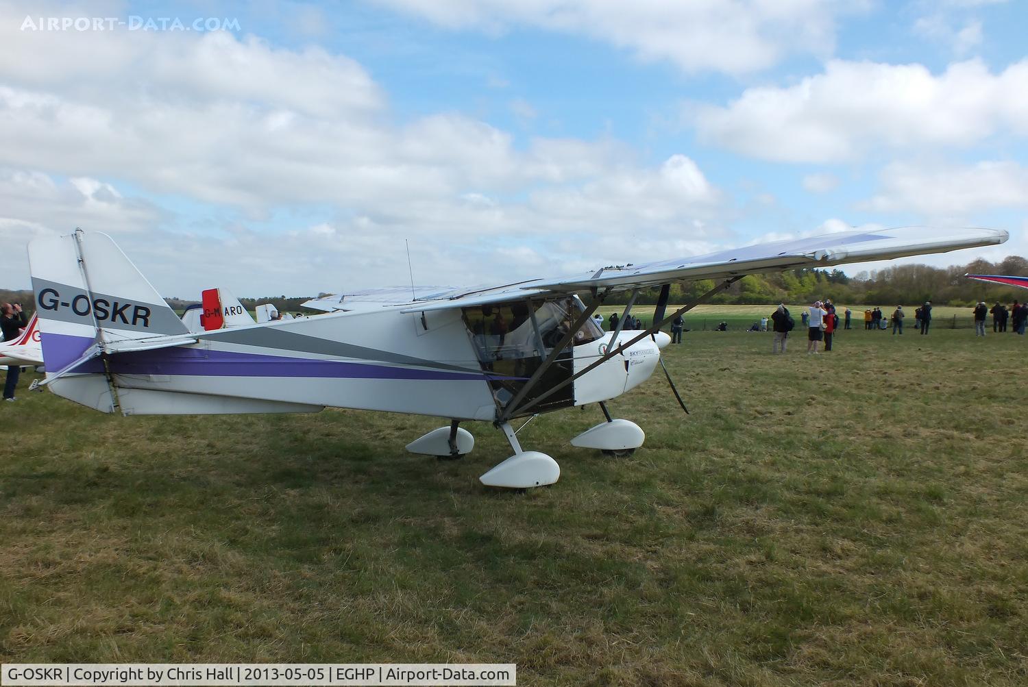 G-OSKR, 2003 Skyranger 912(2) C/N BMAA/HB/249, at the LAA Microlight Trade Fair, Popham