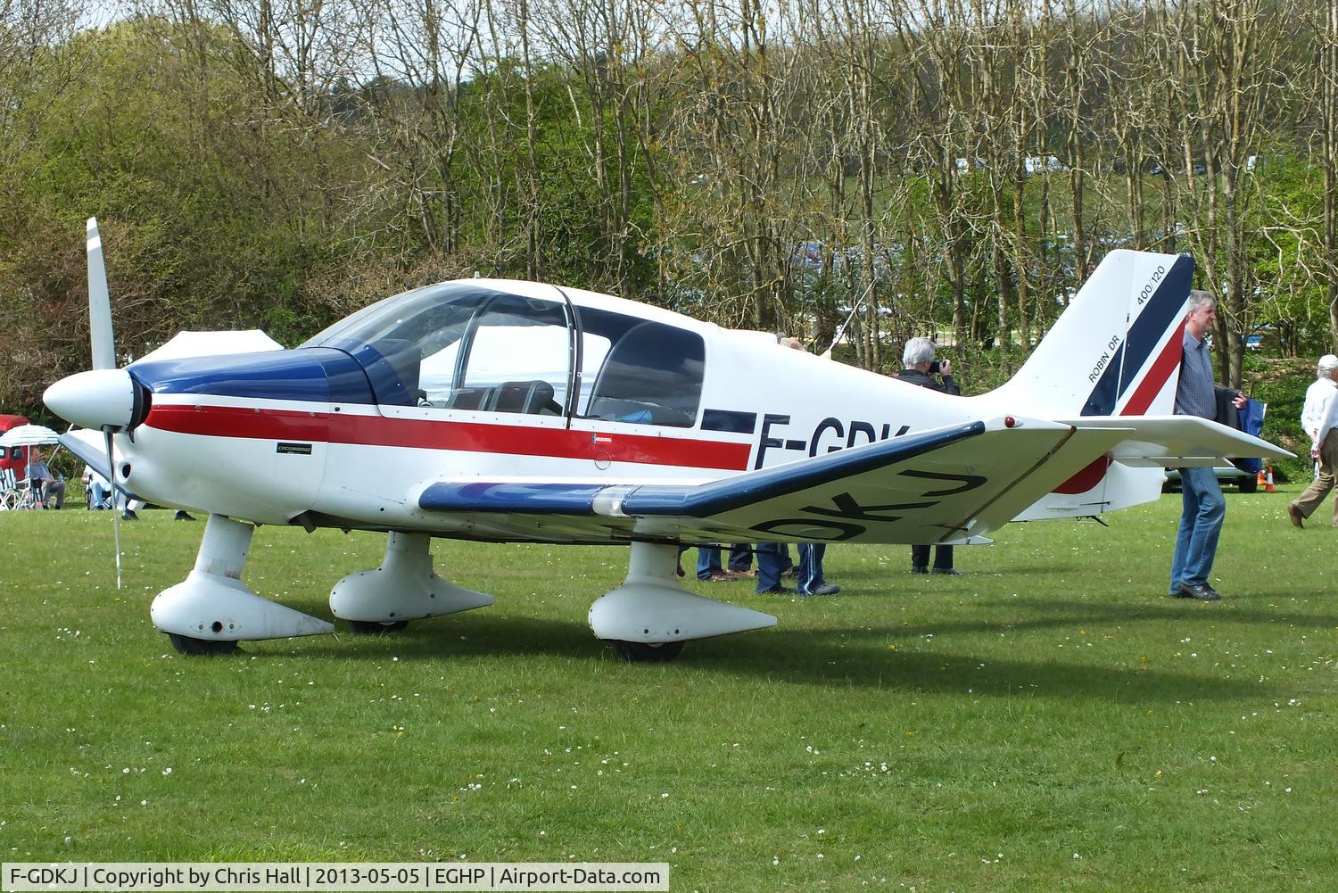 F-GDKJ, 1983 Robin DR-400-120 Petit Prince C/N 1612, at the LAA Microlight Trade Fair, Popham