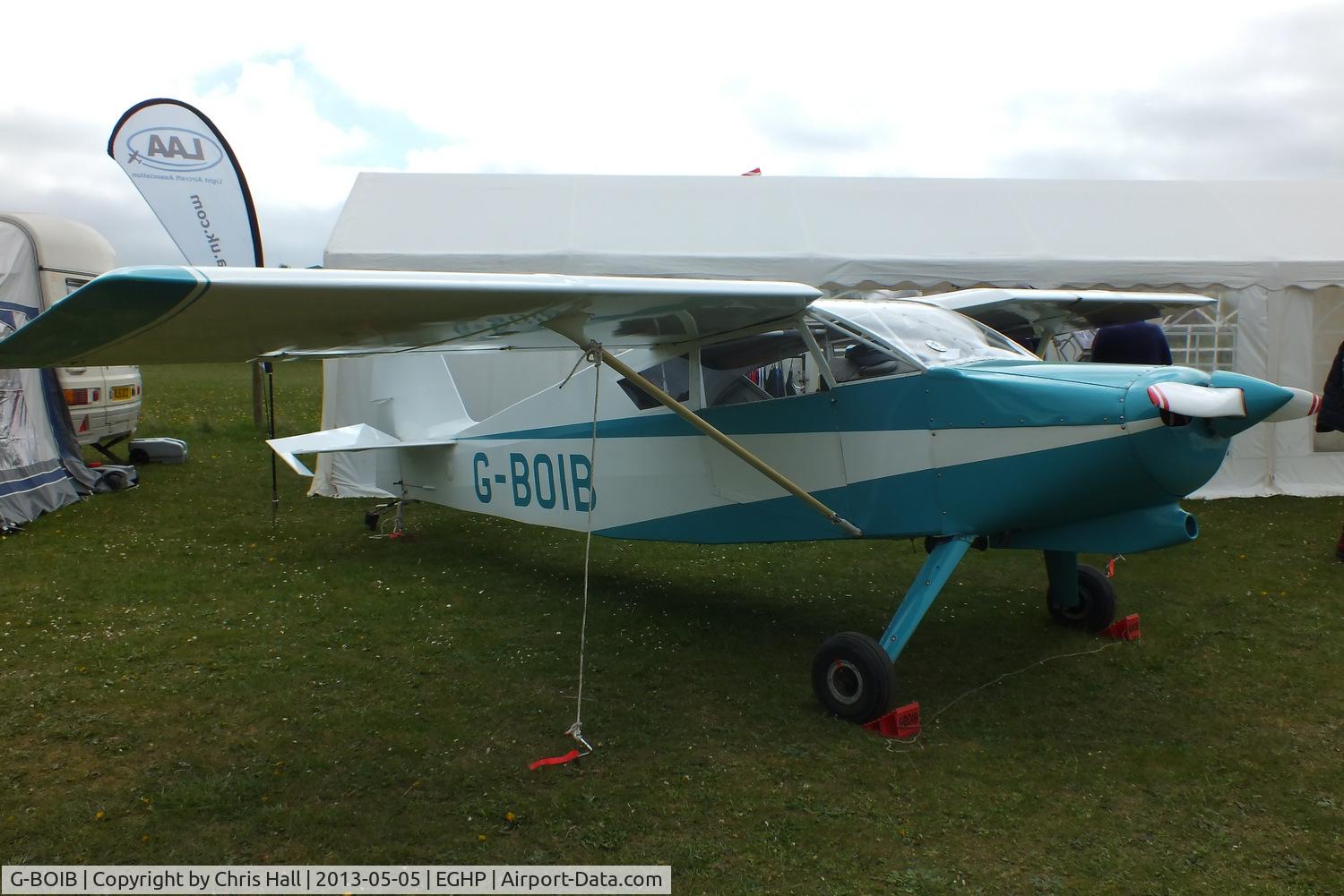 G-BOIB, 1997 Wittman W-10 Tailwind C/N PFA 031-10551, at the LAA Microlight Trade Fair, Popham