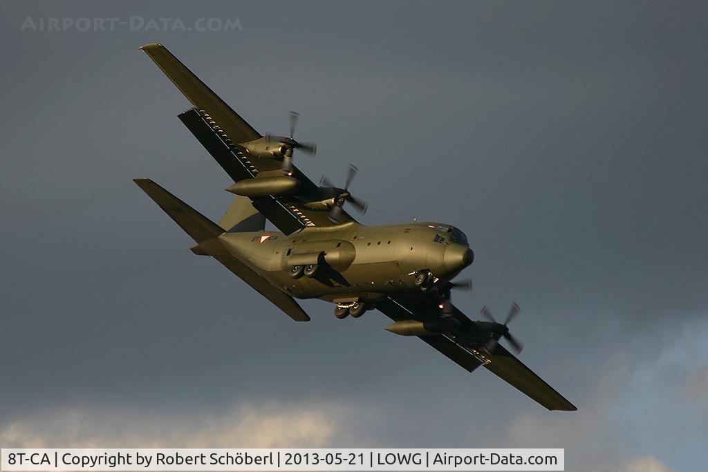 8T-CA, 1967 Lockheed C-130K Hercules C.1 C/N 382-4198, Spectacular Approach @ LOWG