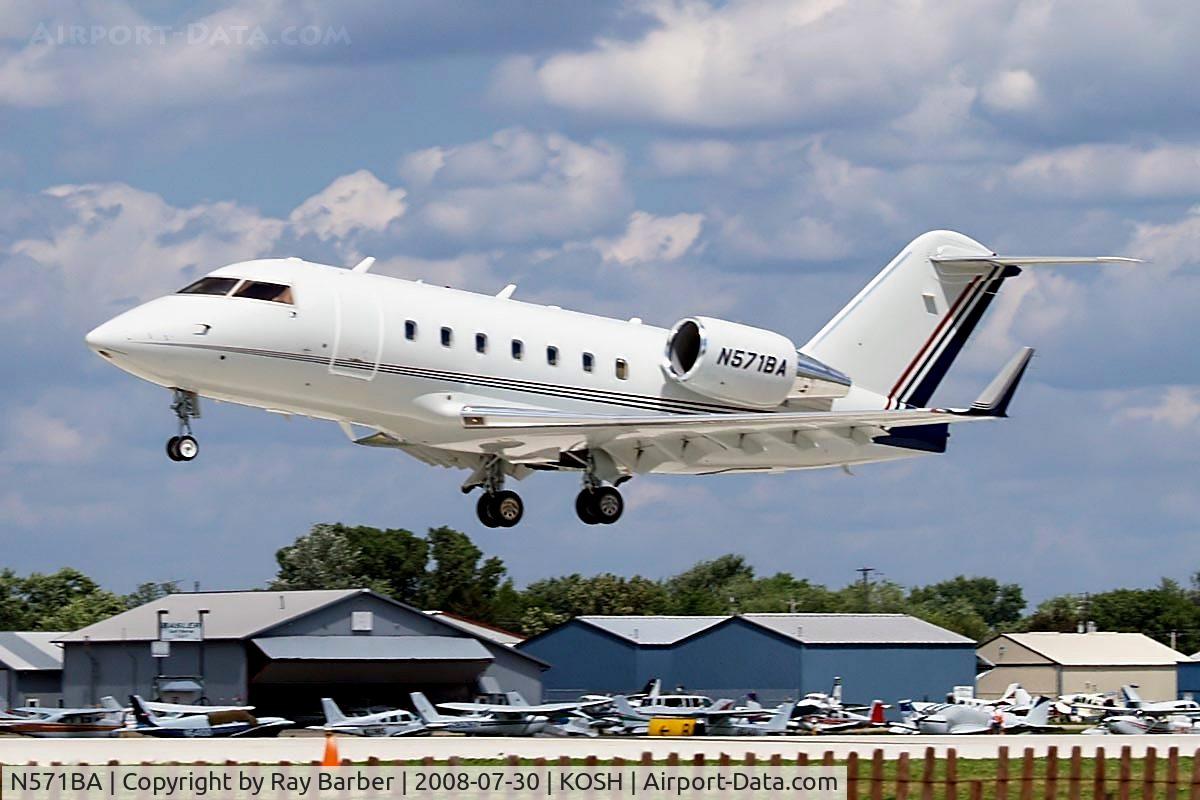 N571BA, 2003 Bombardier Challenger 604 (CL-600-2B16) C/N 5571, Canadair CL.604 Challenger [5571] Oshkosh-Wittman Regional~N 30/07/2008