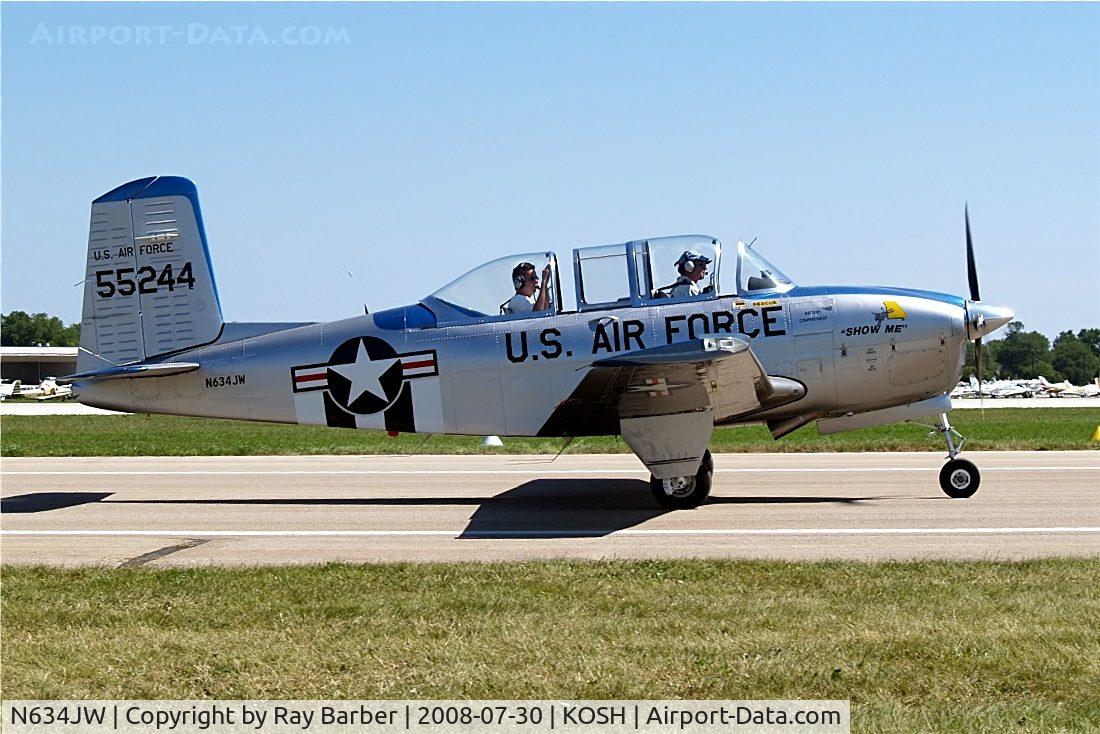 N634JW, Beech A45 C/N G-801, Beech T-34A Mentor [G-801] Oshkosh-Wittman Regional~N 30/07/2008
