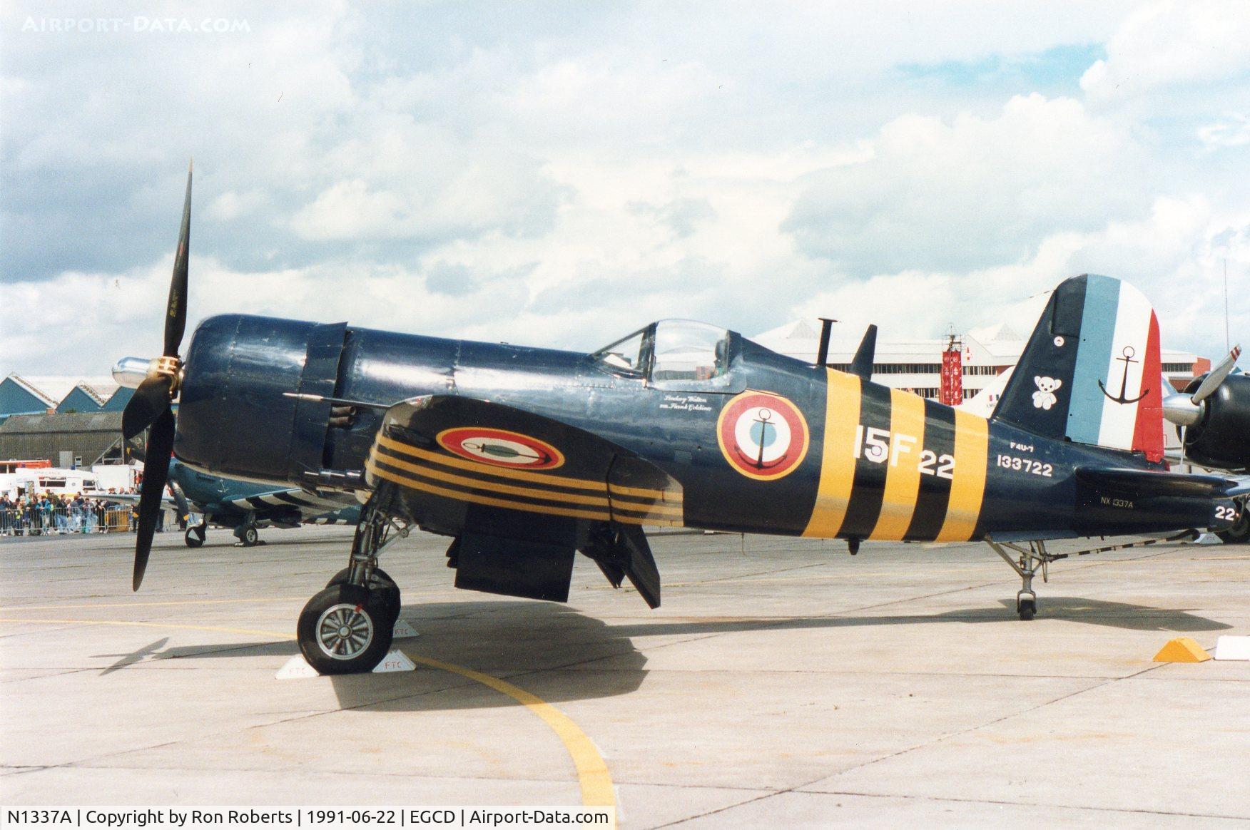 N1337A, 1952 Vought F4U-7 Corsair C/N 977, Woodford Airshow