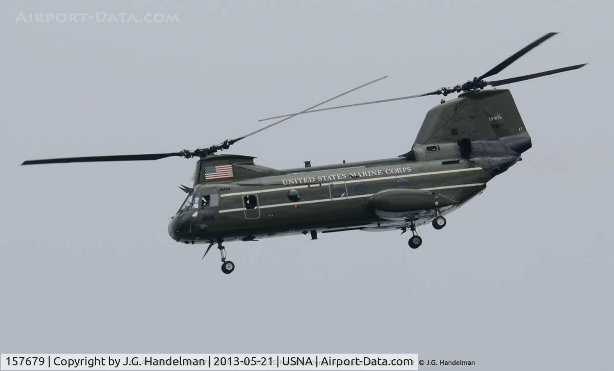 157679, Boeing Vertol CH-46F Sea Knight C/N 2578, At U.S. Naval Academy