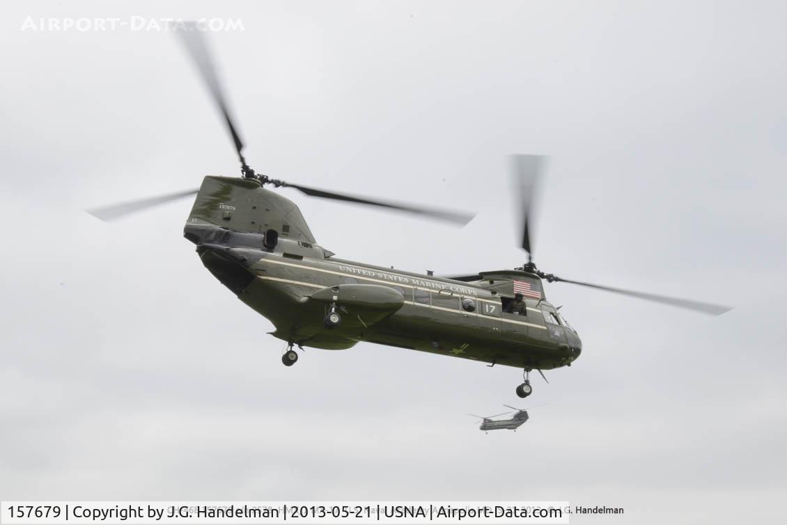 157679, Boeing Vertol CH-46F Sea Knight C/N 2578, At U.S. Naval Academy