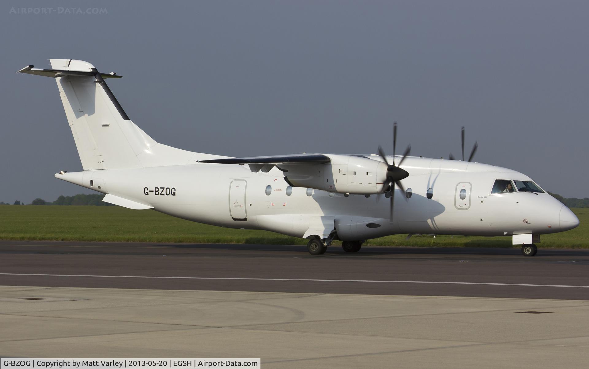 G-BZOG, 1998 Dornier 328-100 C/N 3088, Arriving at NWI...