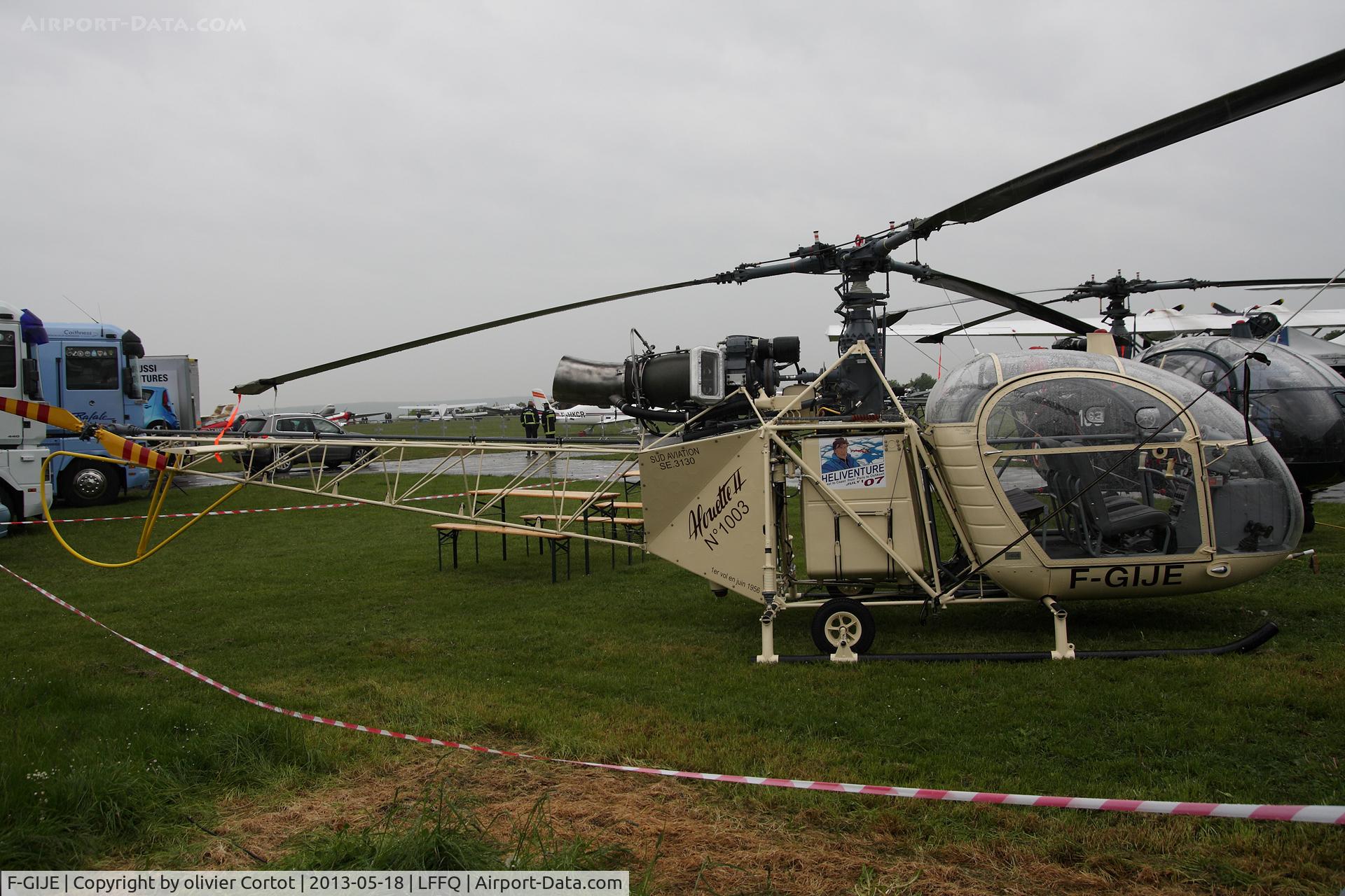 F-GIJE, 1956 Sud SE-313B Alouette II C/N 1003, Ferté alais airshow