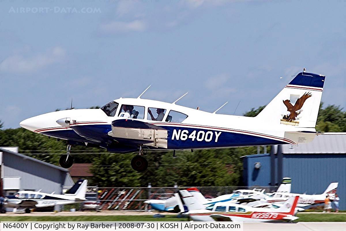 N6400Y, 1967 Piper PA-23-250 C/N 27-3685, Piper PA-23-250 Aztec C [27-3685] Oshkosh-Wittman Regional~N 30/07/2008