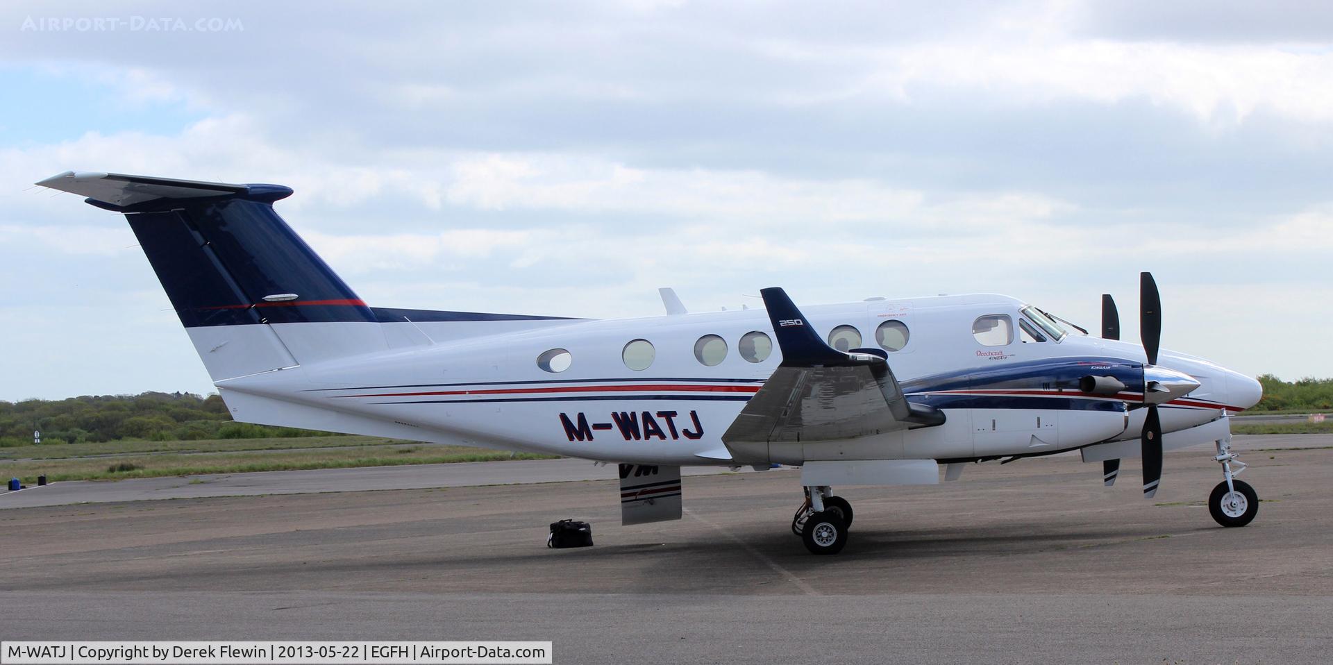 M-WATJ, 2012 Hawker Beechcraft B200GT King Air C/N BY-139, Visiting king Air from flying in from Bristol (EGGD) dropping off a passenger.